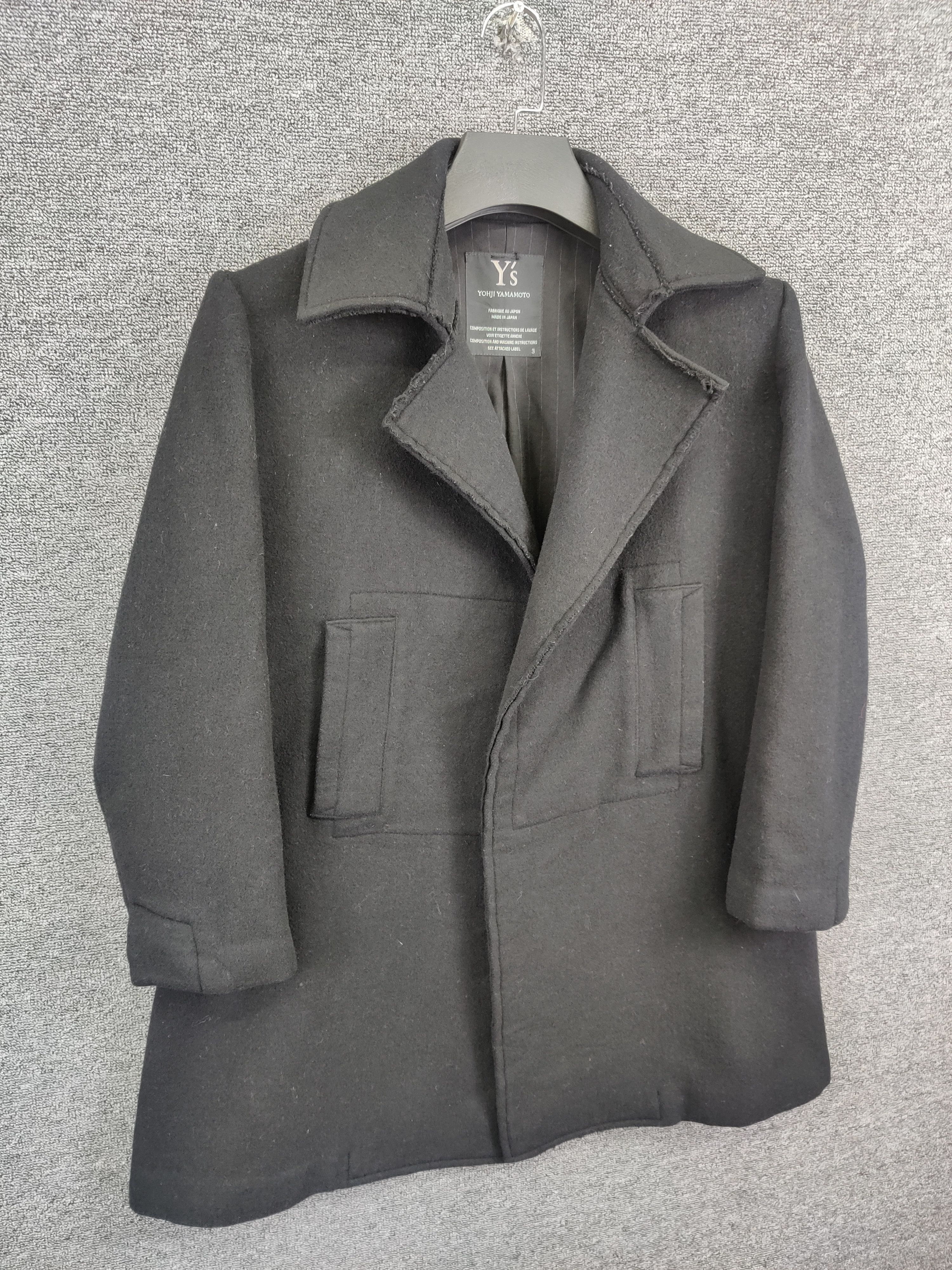 Yohji Yamamoto Nice ❗ Vintage Y's Yohji Yamamoto Wool French Coat Jacket Size US L / EU 52-54 / 3 - 3 Thumbnail