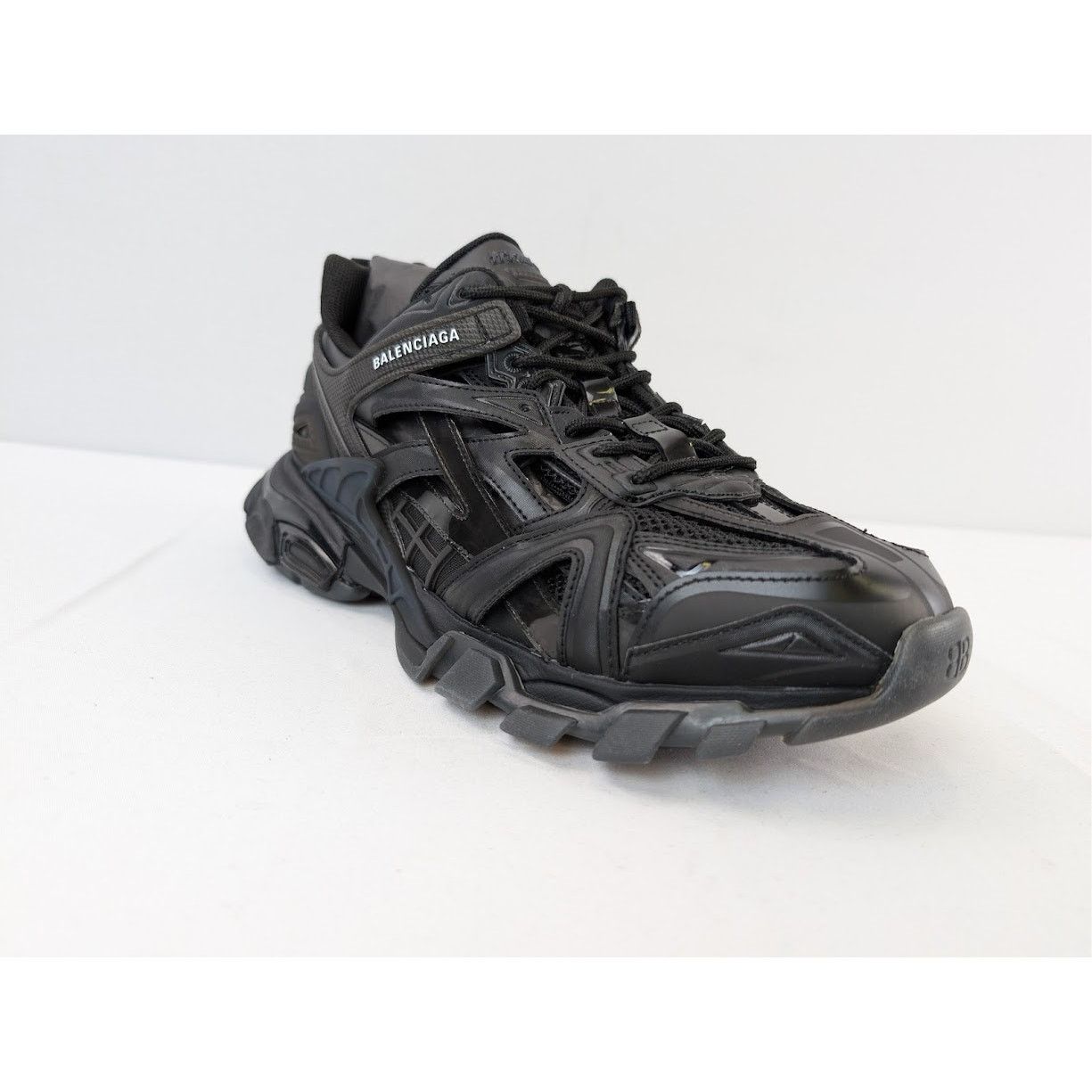 Balenciaga o1rshd1 Q:2 / Track.2 Open Sneakers in Black Size US 11 / EU 44 - 4 Thumbnail