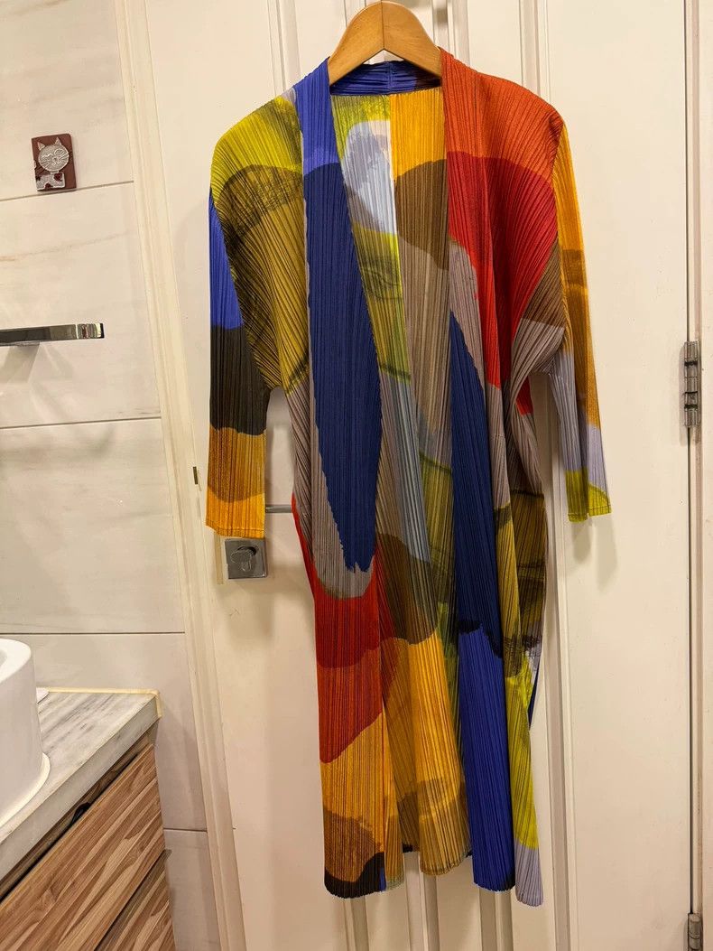 Issey Miyake Issey Miyake size:3 A color-blocked cardigan Size XS / US 0-2 / IT 36-38 - 1 Thumbnail