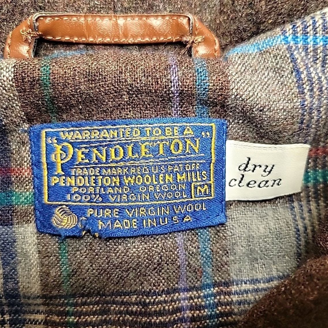 Pendleton VINTAGE Pendleton Wool Jacket Mens M Brown Bomber Jacket USA Zip Snap Read Size US M / EU 48-50 / 2 - 5 Thumbnail