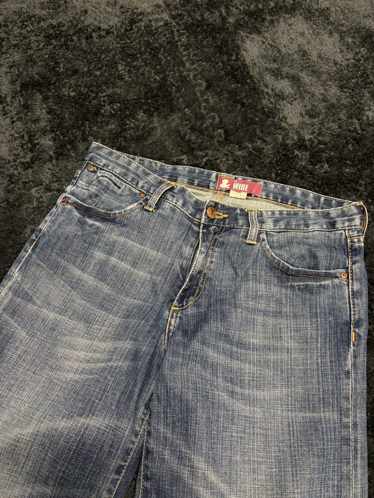 Miss Sixty Vintage Faded Y2K Wide Flared Fit Jeans Miss Sixty Style Size 28" / US 6 / IT 42 - 4 Thumbnail