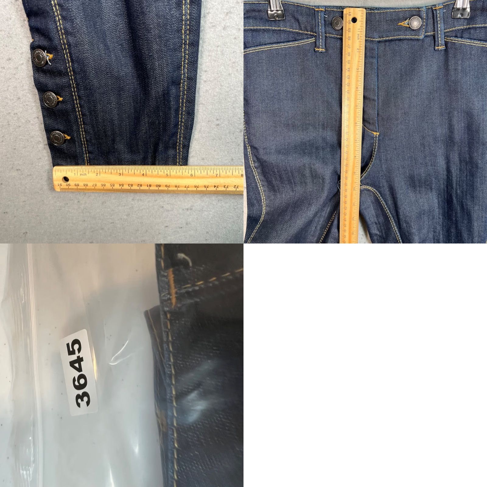 Piazza Sempione Piazza Sempione Womens Denim Riding Pants 28 Inch Waist Blue Button Detailing Size 28" / US 6 / IT 42 - 8 Thumbnail
