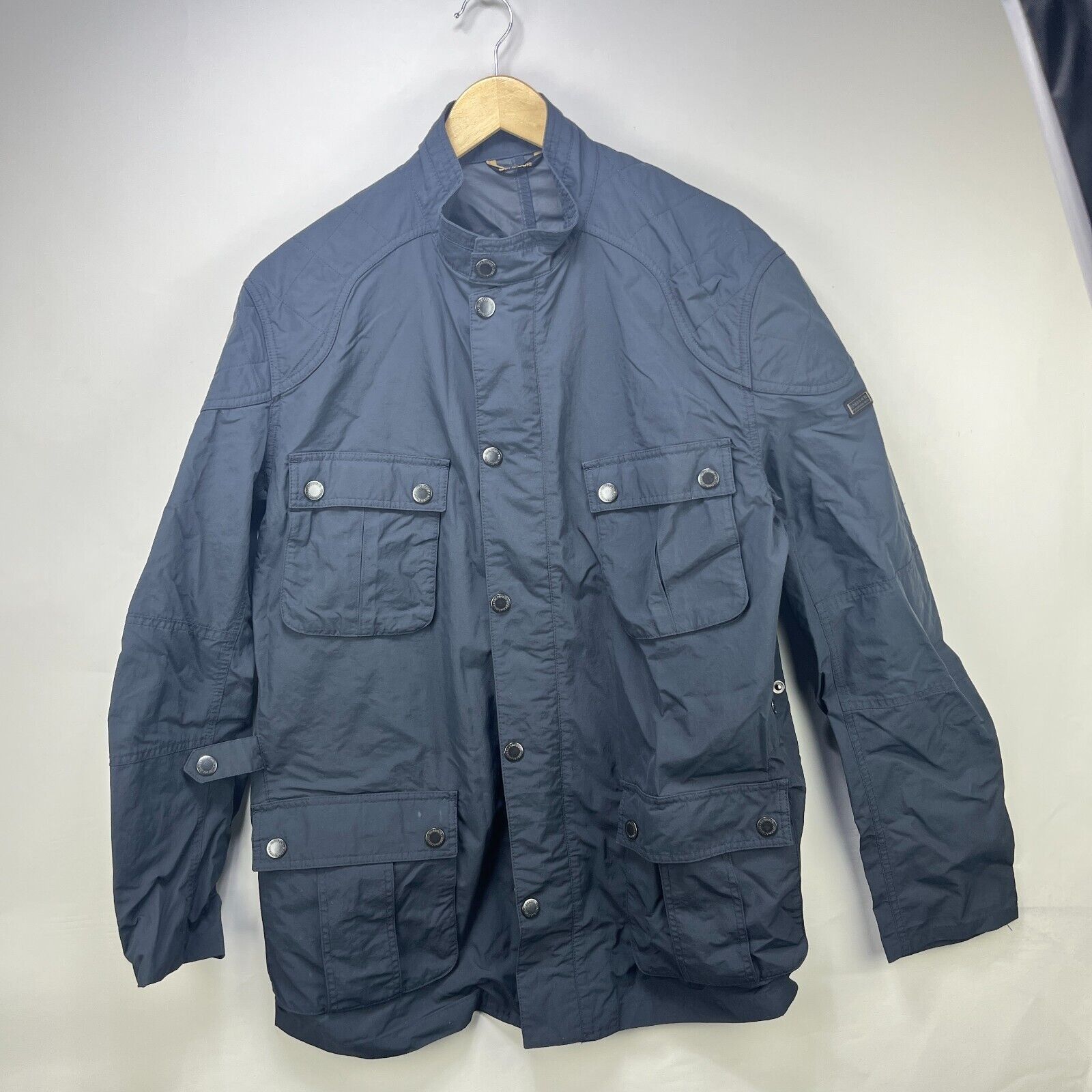 Barbour × Vintage Barbour International Guard Casual Biker Jacket XL Parka Size US XL / EU 56 / 4 - 1 Thumbnail