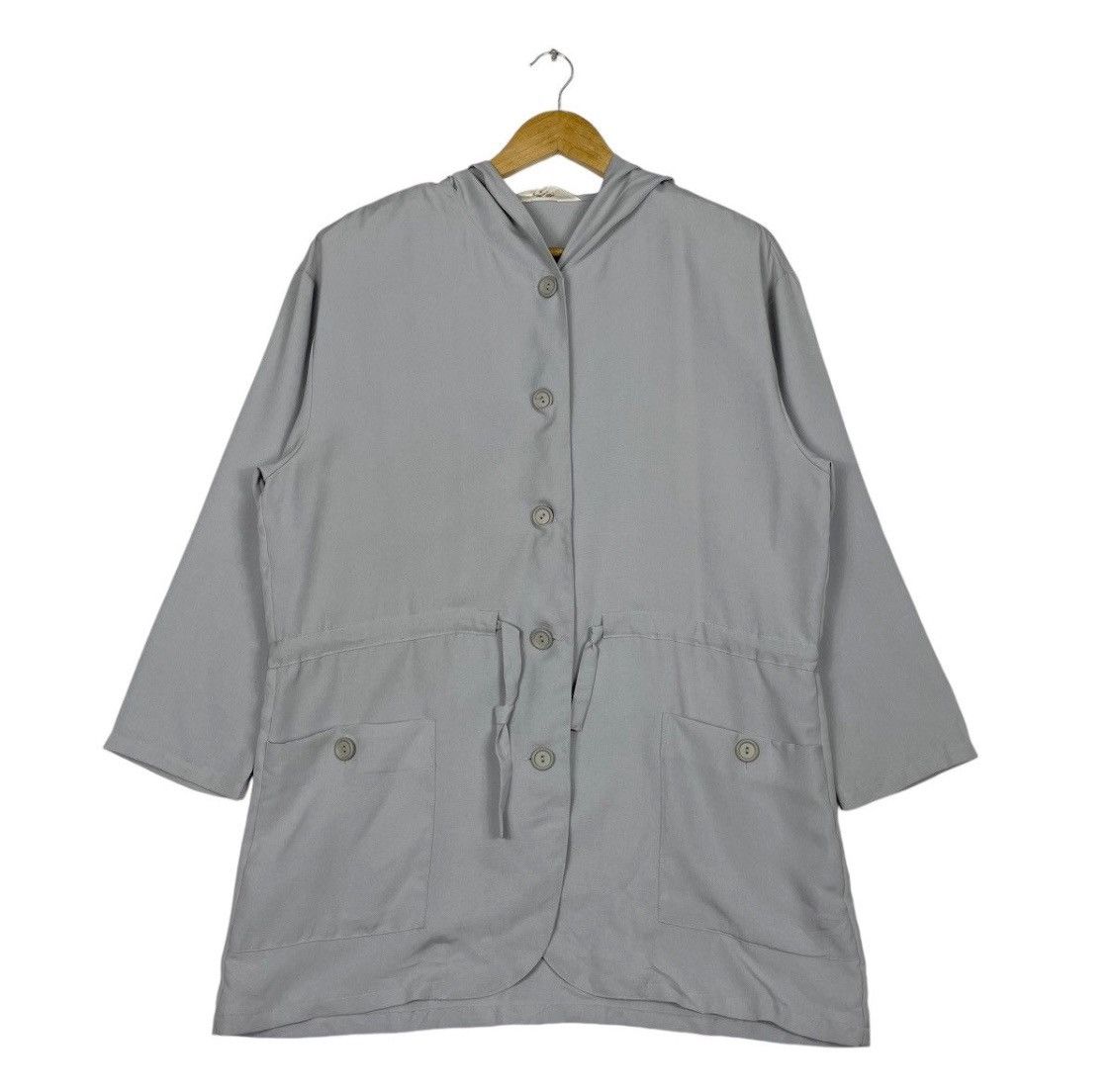 Japanese Brand × Romeo Gigli × Vintage 💥GIGGLY LINEN HOODIE BUTTON STYLE Size US M / EU 48-50 / 2 - 1 Thumbnail