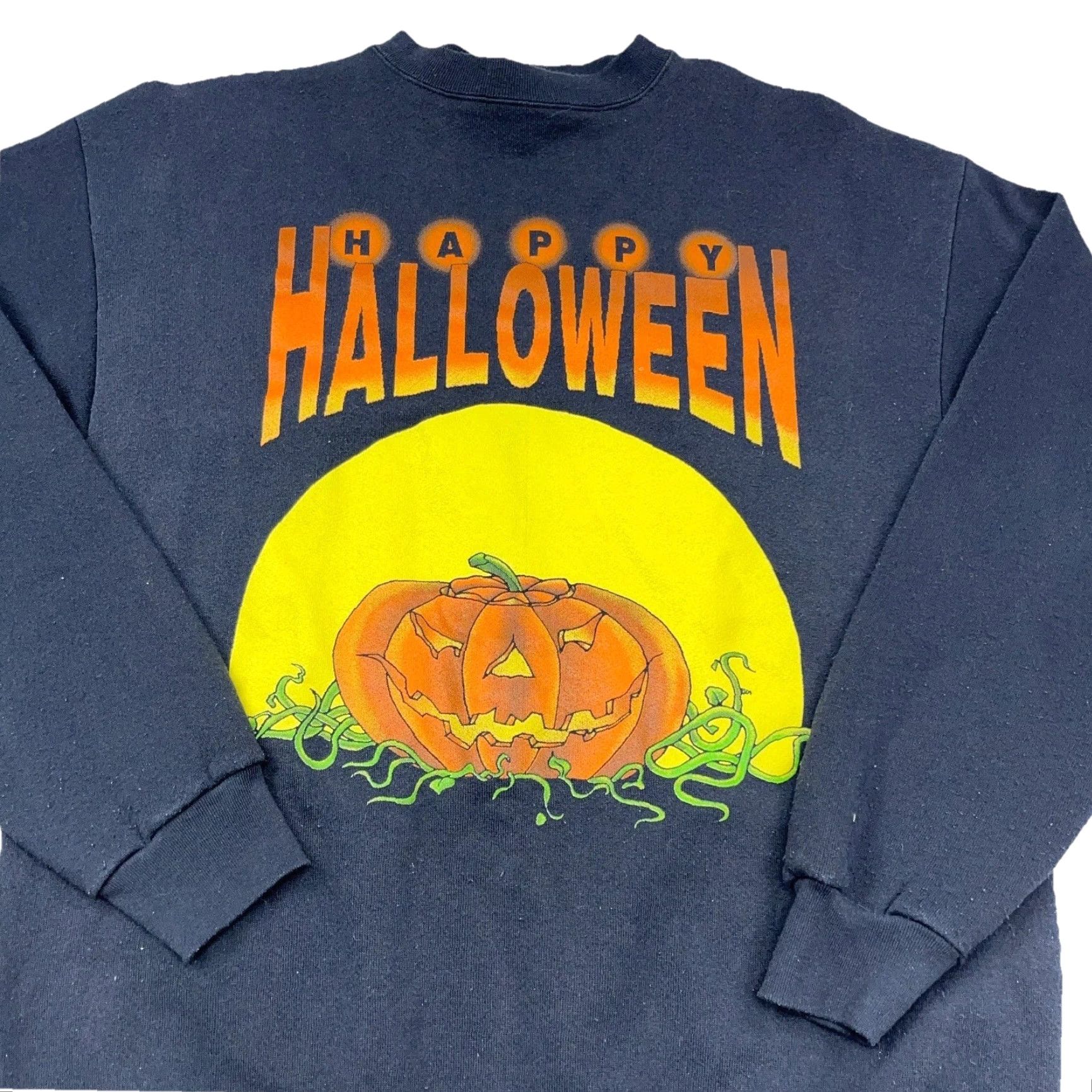 Tultex VINTAGE Halloween Sweatshirt Men Large Crewneck Tultex Logo Camouflage Brown Multi-Print 90s USA Size US L / EU 52-54 / 3 - 2 Thumbnail