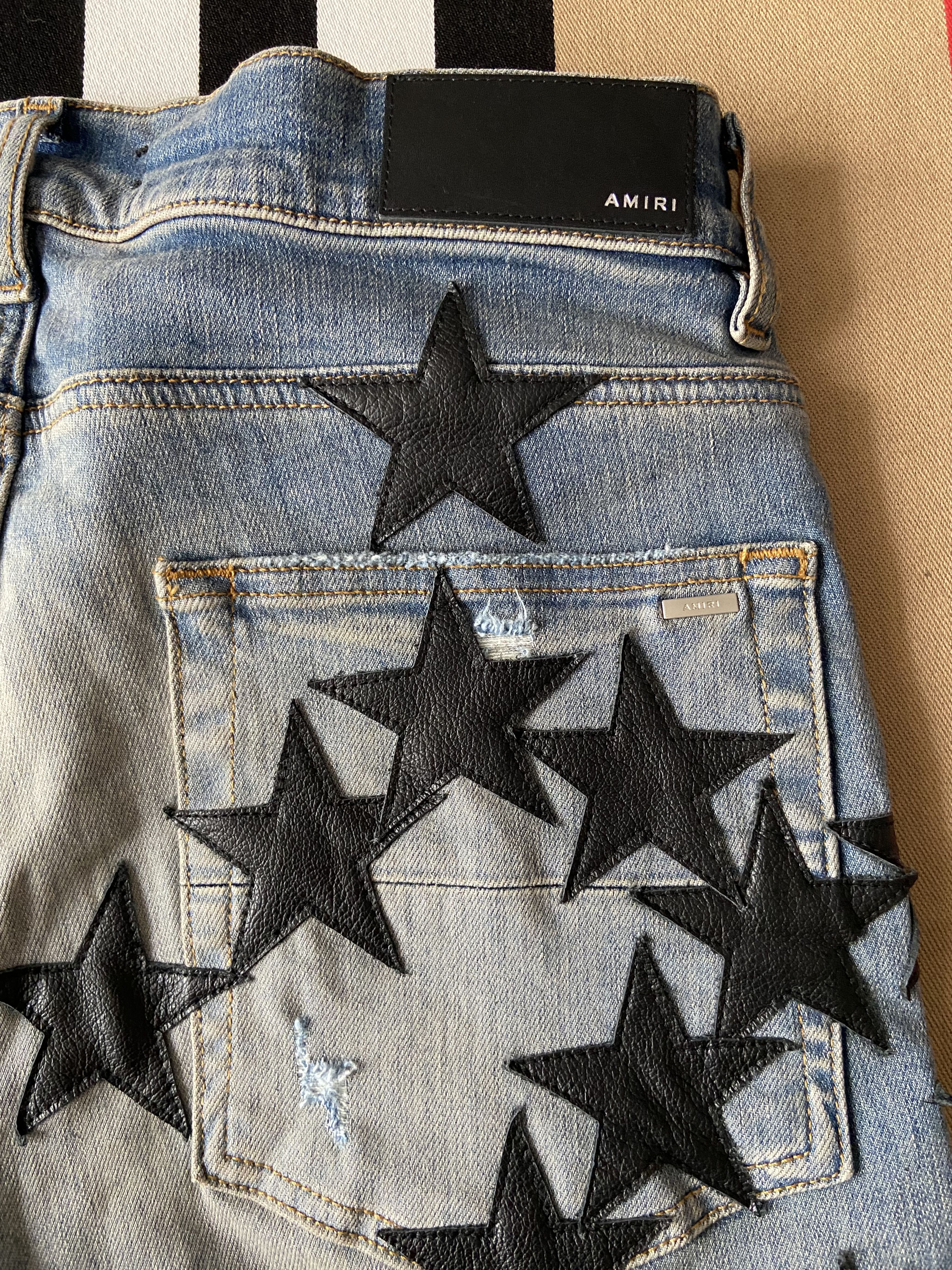 Amiri New AMIRI Chemist Leather Star Jeans Size US 32 / EU 48 - 10 Thumbnail