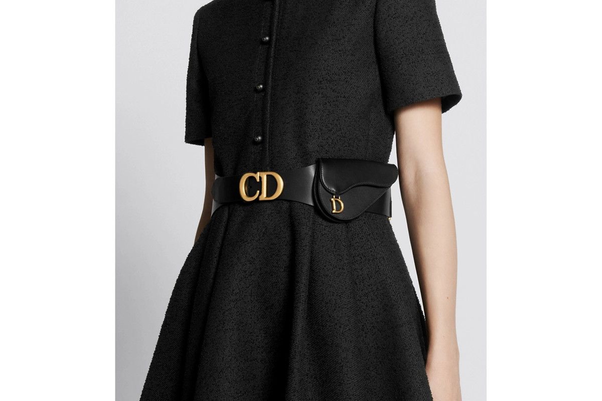 Dior o1bcso1str0126 Size:OS/Saddle Pouch Belt in Black Size ONE SIZE - 4 Thumbnail