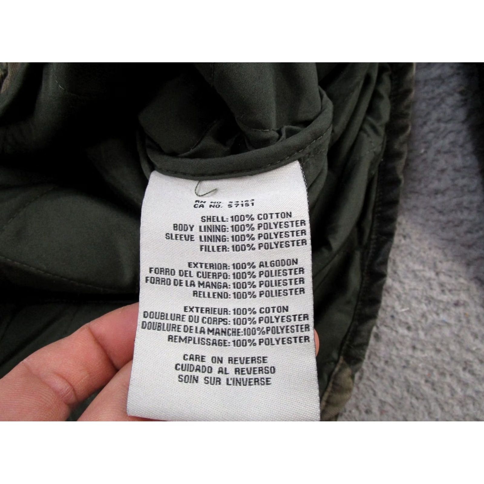Levi's Levis Jacket Full Zip Mens XL Woodland Camo Quilted Collared Outdoors Military Jacket Colorful Camouflage Pattern Wool- Size US XL / EU 56 / 4 - 4 Thumbnail