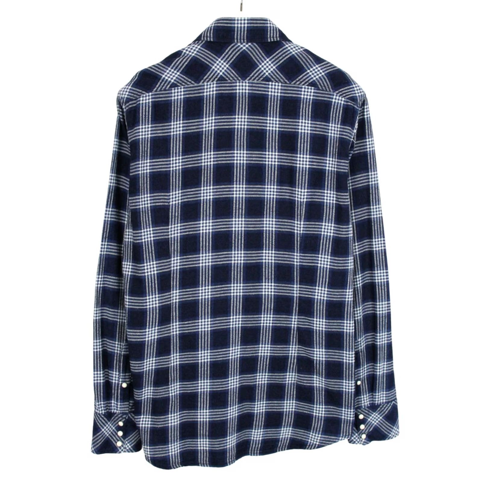 G-Star G-STAR 3301 Slim Fit Shirt Men's LARGE Blue Checked Patched Chest Pockets Button-Up Casual Everyday Shirt MensL Blue Checked Slim Fit Shirt Size US L / EU 52-54 / 3 - 2 Thumbnail