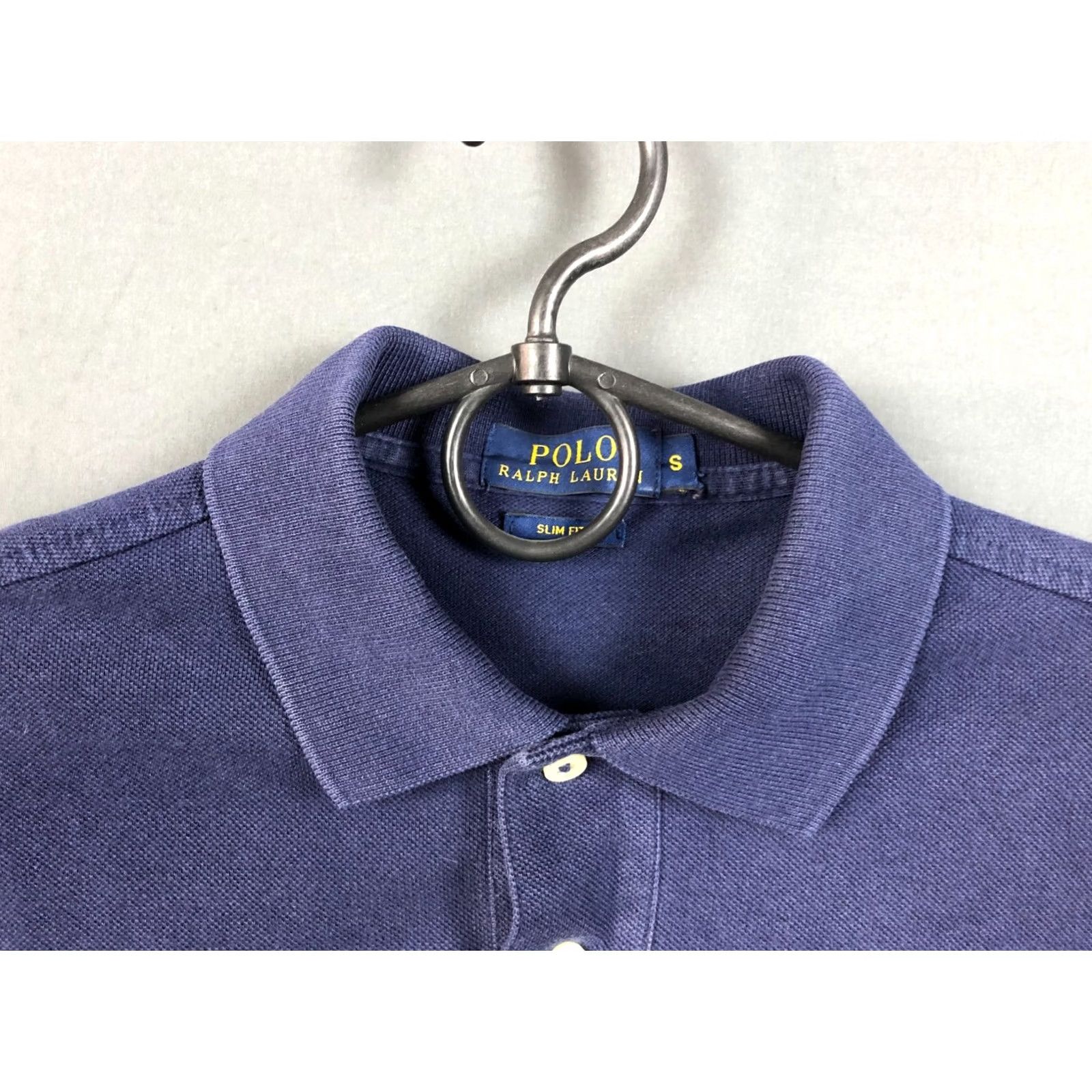 Ralph Lauren Ralph Lauren Polo Men's S Cotton Dark Blue Polo Shirt Slim Fit Short Sleeve Embroidered Logo Size US S / EU 44-46 / 1 - 6 Thumbnail
