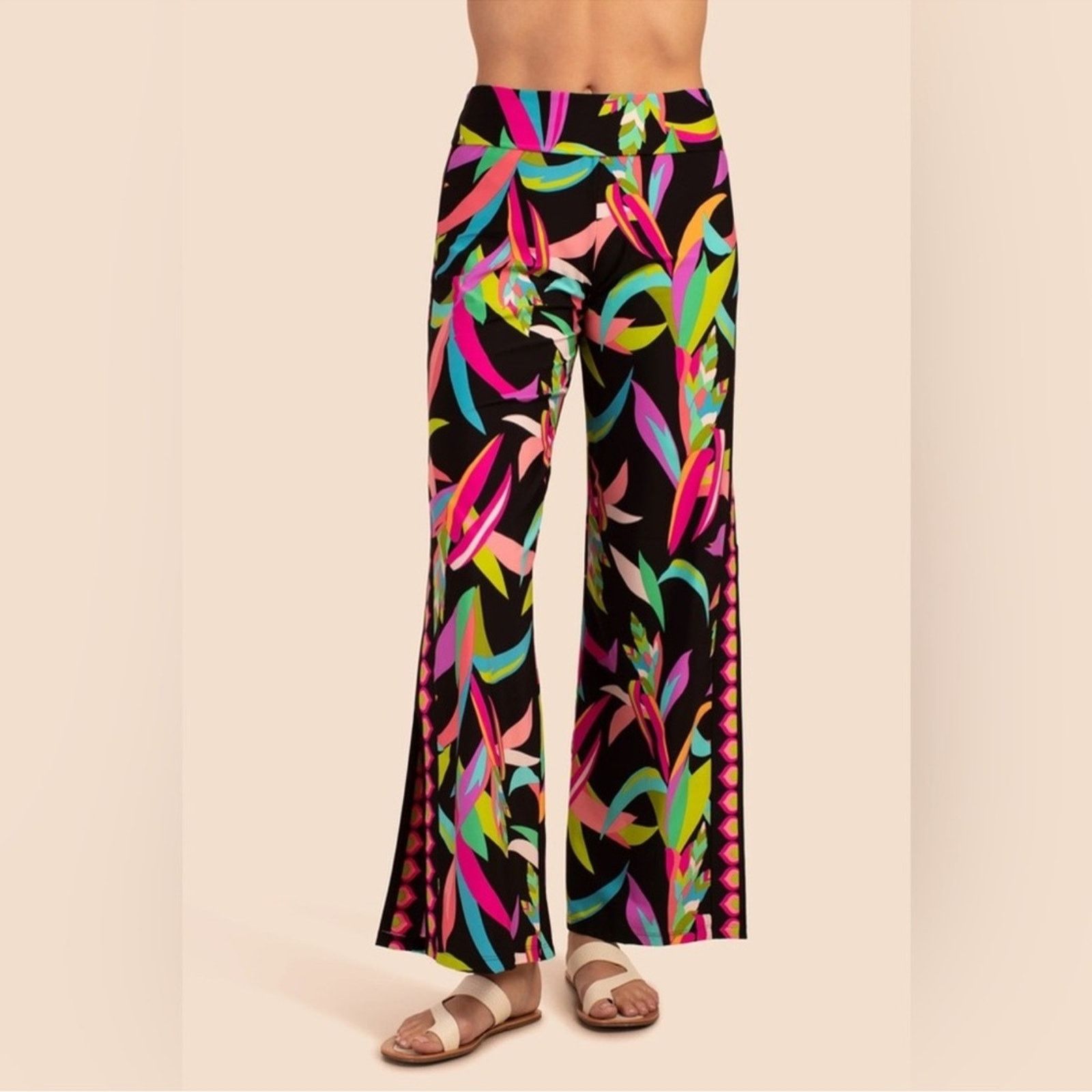 Trina Turk 🎉LAST PIECE🎉TRINA TURK Birds‎ Of Paradise Cover-Up Pants Size L / US 10 / IT 46 - 3 Thumbnail