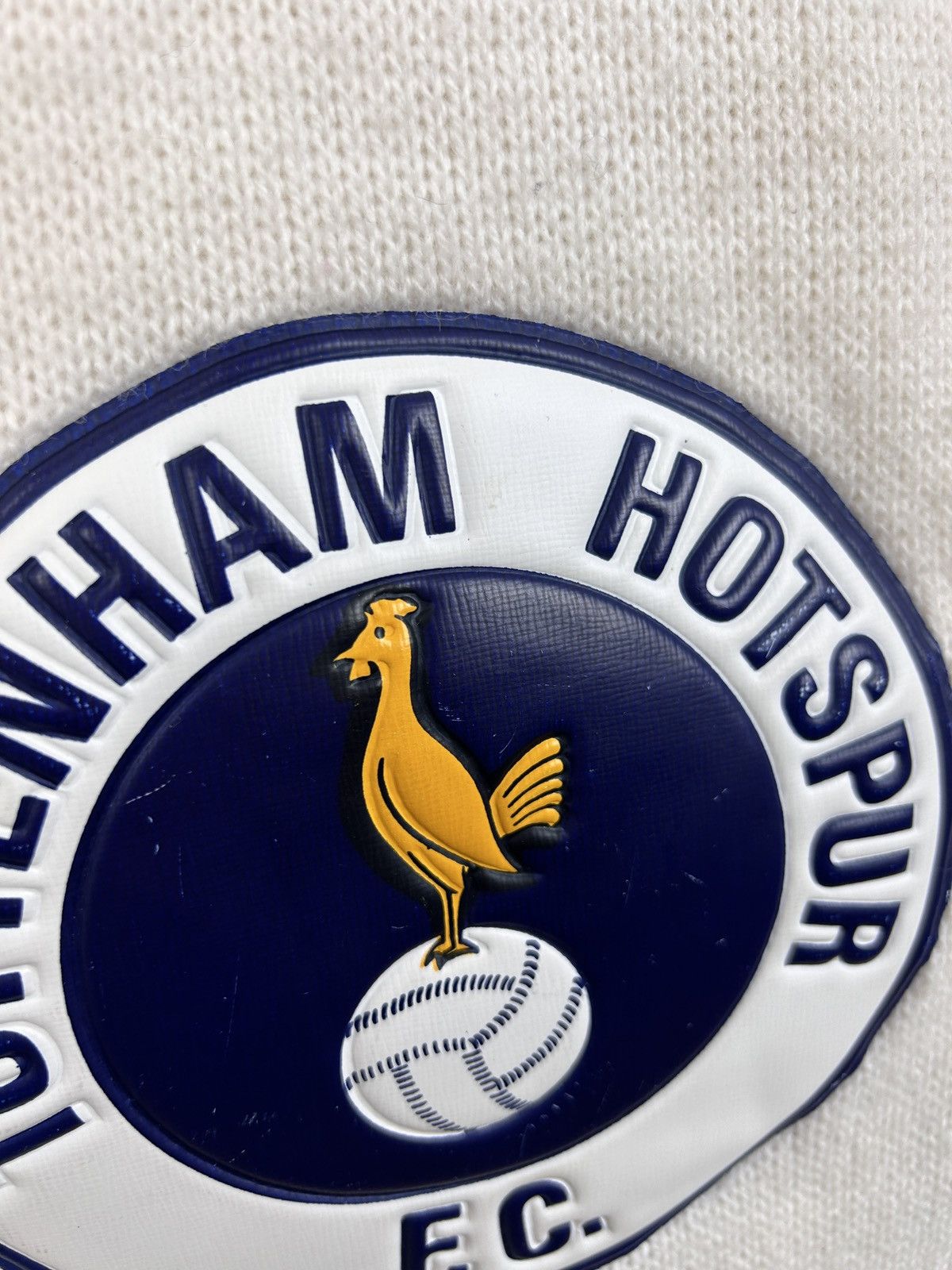 Vintage 90s Vintage Tottenham FC Spurs Rubber Badge Fanwear Scarf Size ONE SIZE - 3 Thumbnail
