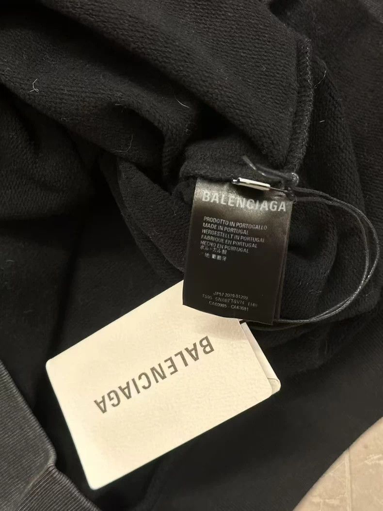 Balenciaga Balenciaga Washed Aged Black Lock扣 Sweater Size US XS / EU 42 / 0 - 4 Thumbnail