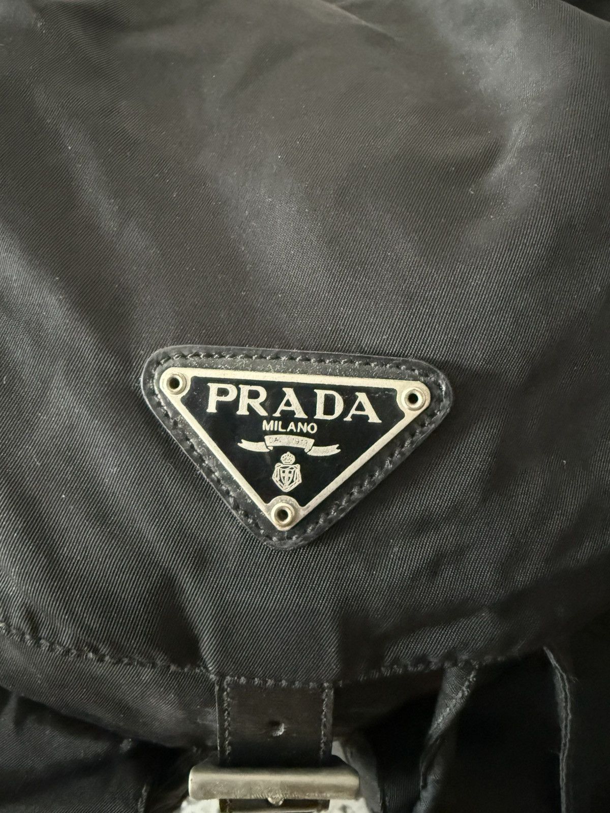 Prada Vintage Prada Black Large Backpack Size ONE SIZE - 7 Thumbnail