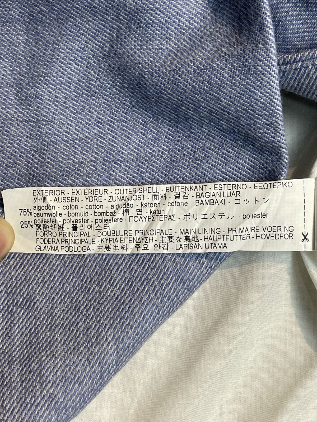 Vintage × Zara Zara x Casual Blue Frayed Hem Long Coat (26) Size US S / EU 44-46 / 1 - 13 Thumbnail