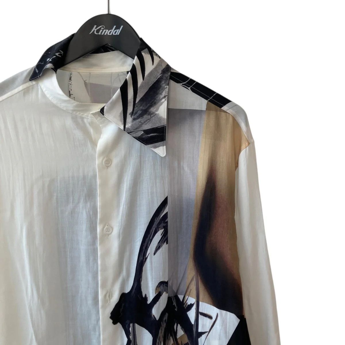 Yohji Yamamoto Yohji Yamamoto pour homme 25SS BALANCED DESIGN COLLAR BLOUSE Size US M / EU 48-50 / 2 - 3 Thumbnail