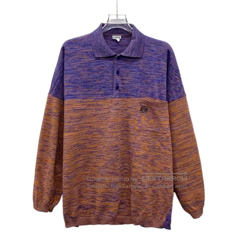 Loewe Loewe Color block pocket logo embroidered cotton collar si Size S / US 4 / IT 40 - 1 Thumbnail