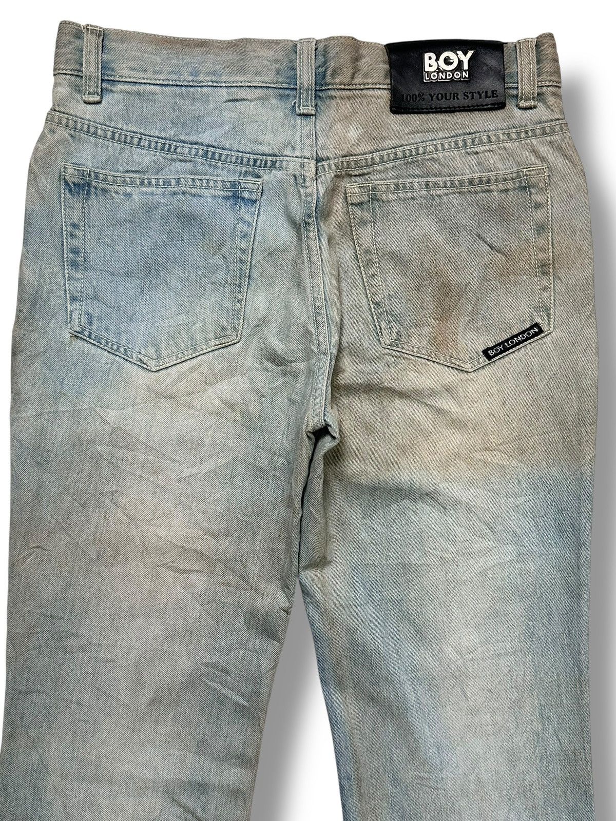 Boy London Vintage Boy London Bell-Bottom Flare Jeans Light BlueWash Size US 29 - 4 Thumbnail