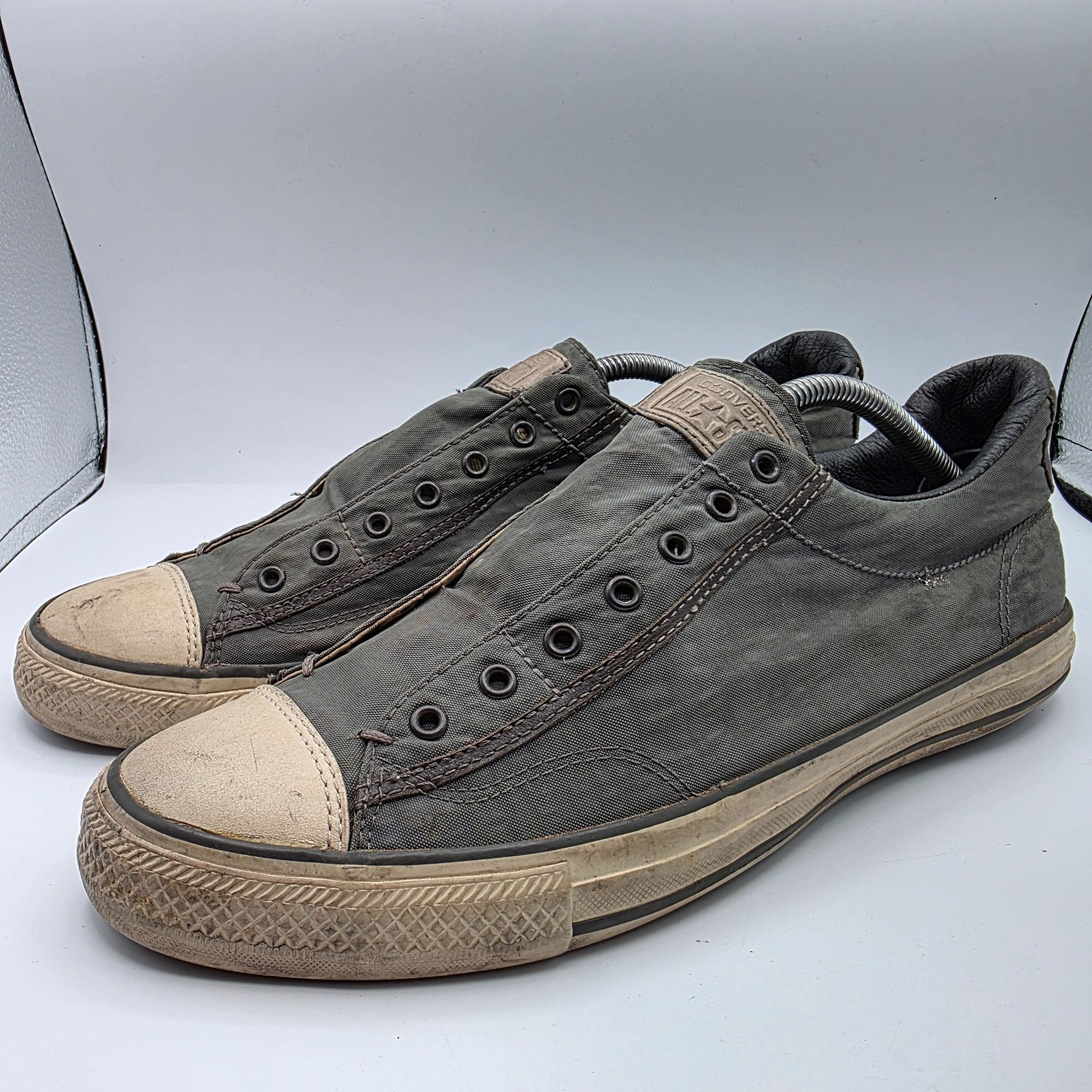 Converse × John Varvatos Converse x John Varvatos Mens Size 11 Nickel Gray Shoes Casu Size US 11 / EU 44 - 3 Thumbnail