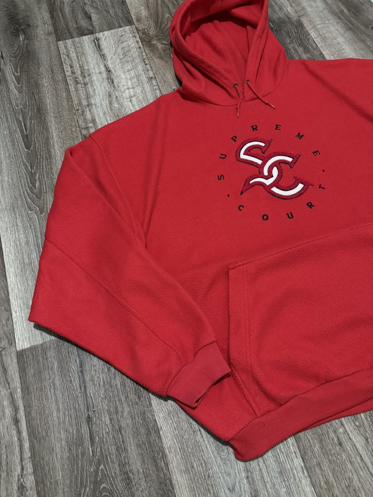 Nike Vintage Nike Supreme Court Fleece BigLogo Hoodie Oversized Size US XXL / EU 58 / 5 - 6 Thumbnail