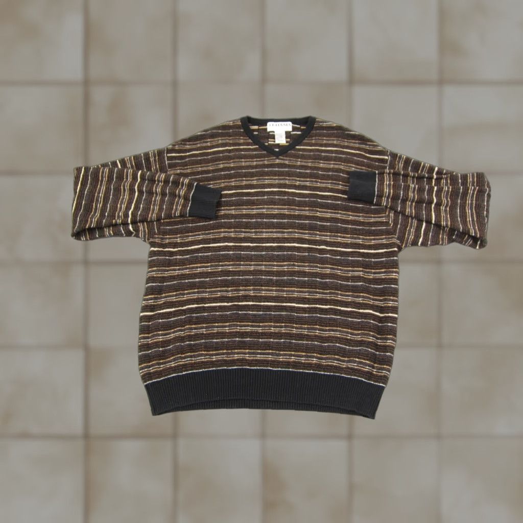 Vintage VINTAGE Tehama Sweater Mens L Brown Alpaca Cotton Textured 90s Pullover Cardigan? Size US L / EU 52-54 / 3 - 1 Thumbnail