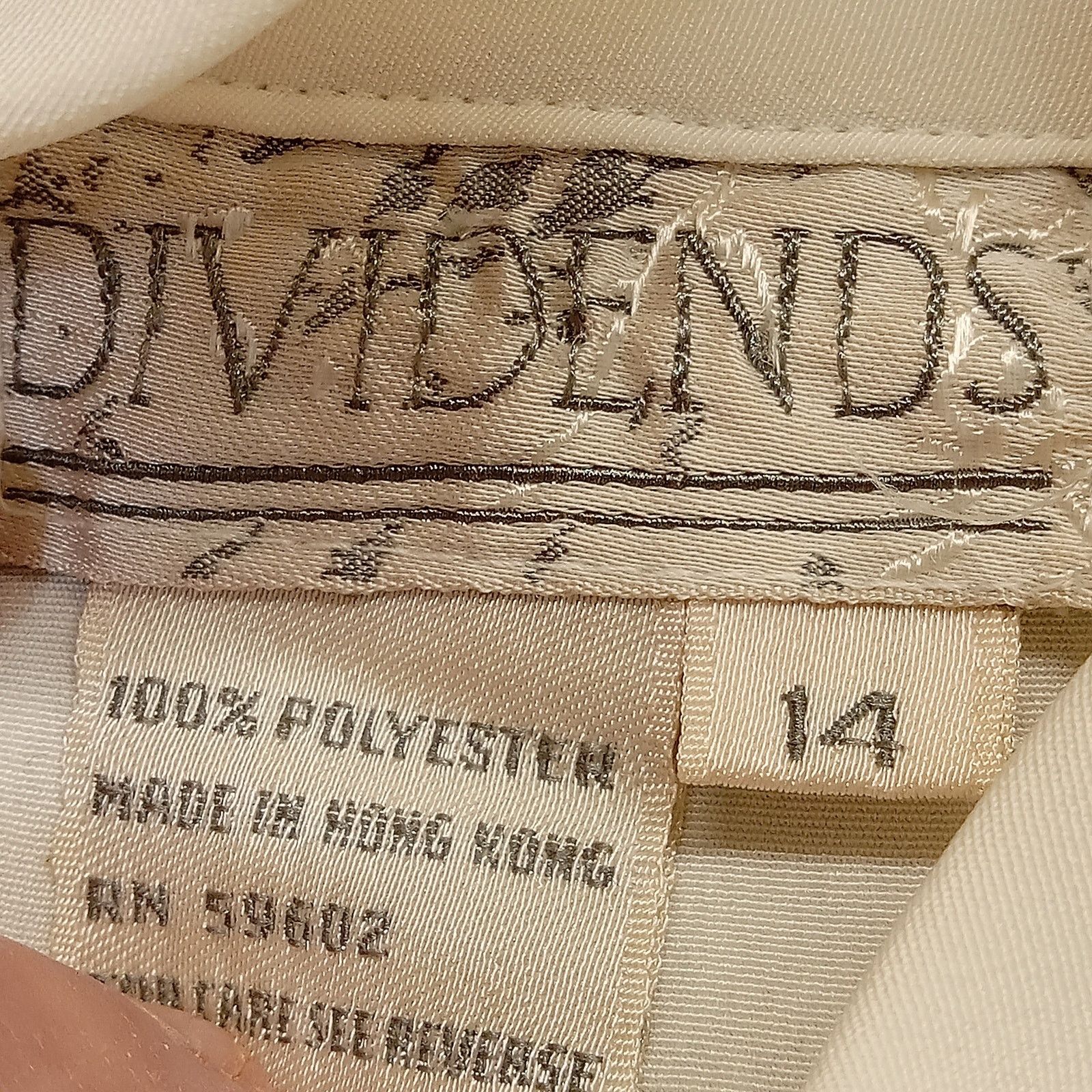 & Other Stories Vintage Dividends Top 14 Women's Long Sleeve Blouse White Size XXL / US 16-18 / IT 52-54 - 6 Thumbnail