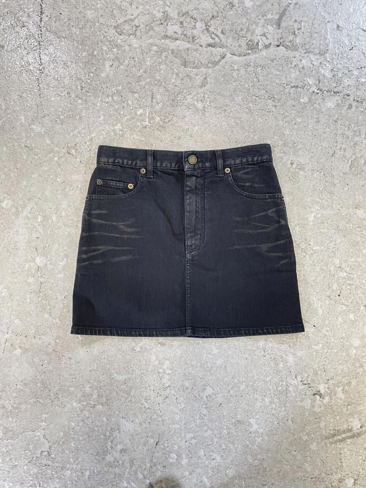 Saint Laurent Paris Saint Laurent Denim Skirt Size 42" / US 20 - 1 Thumbnail