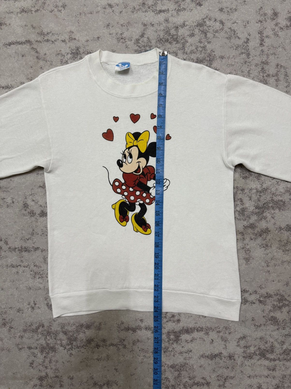 Disney Vintage 1980s White Disney Minnie Mouse Sweatshirt Size S / US 4 / IT 40 - 15 Thumbnail