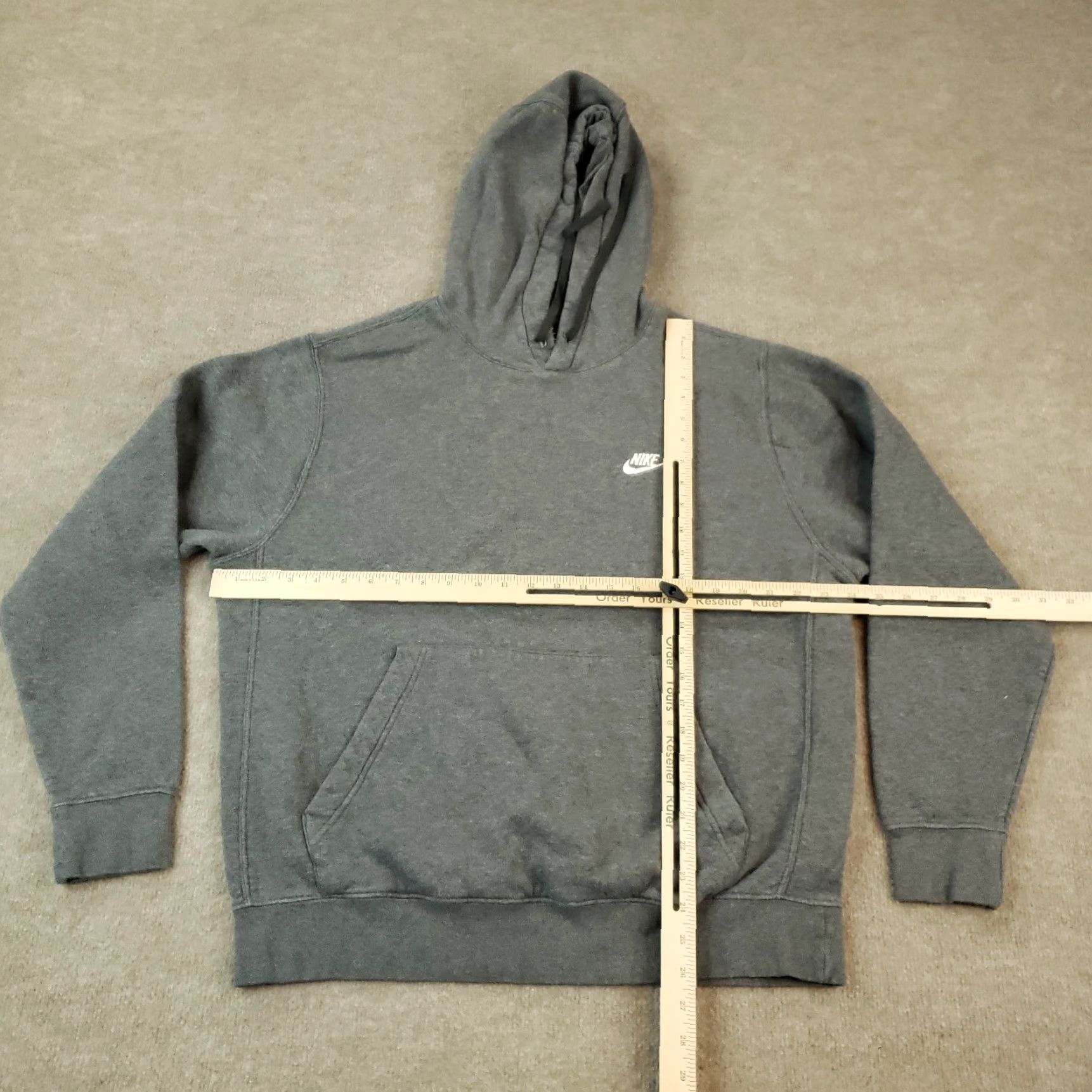 Nike Nike Hoodie Mens Large Gray Pullover Hooded Long Sleeve Logo Casual Comfort Size US L / EU 52-54 / 3 - 2 Thumbnail
