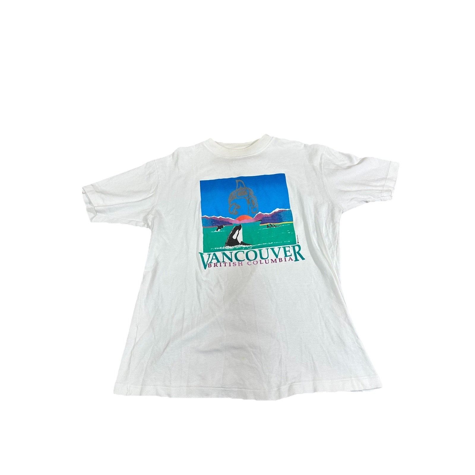 Vintage Vintage Vancouver Souvenir T-Shirt Killer Whale Orca Canada Size US M / EU 48-50 / 2 - 1 Thumbnail
