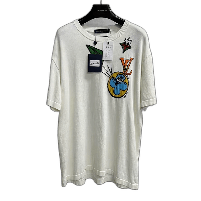 Louis Vuitton Louis Vuitton Cartoon Design White T-Shirt Size US L / EU 52-54 / 3 - 1 Thumbnail