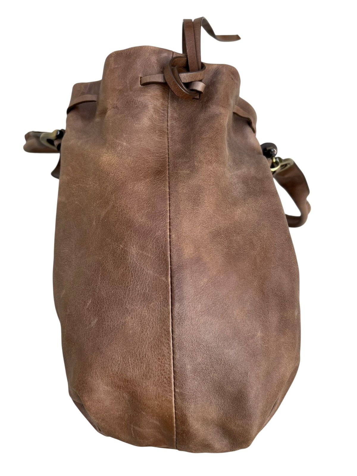 Leather Vintage Sazaby Japan Scratches Patina Leather Shoulder Bag Size ONE SIZE - 13 Thumbnail