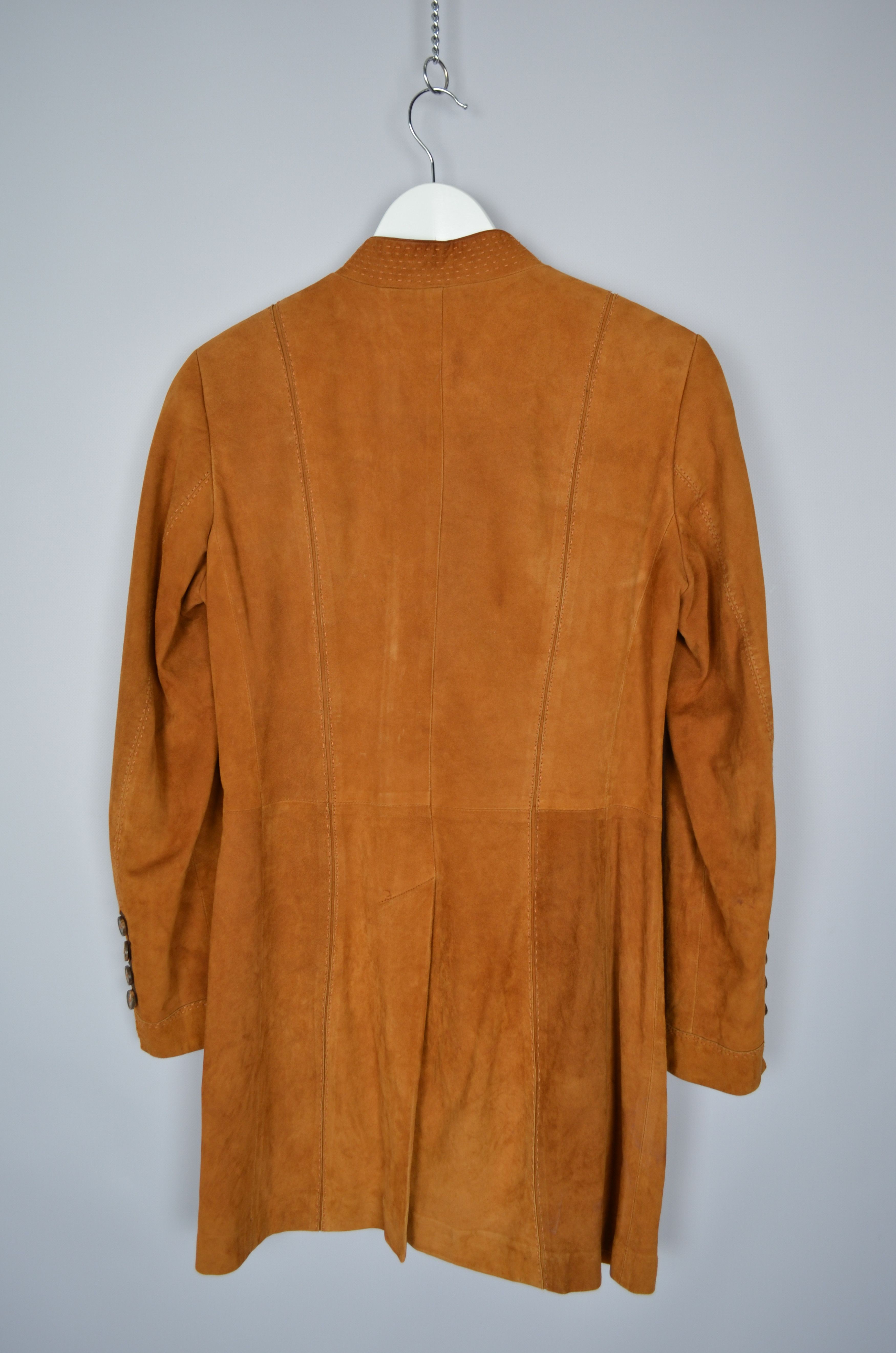 Designer Kleider Habsburg Manufaktur Lambskin Suede Brown Jacket US8 Size M / US 6-8 / IT 42-44 - 9 Thumbnail