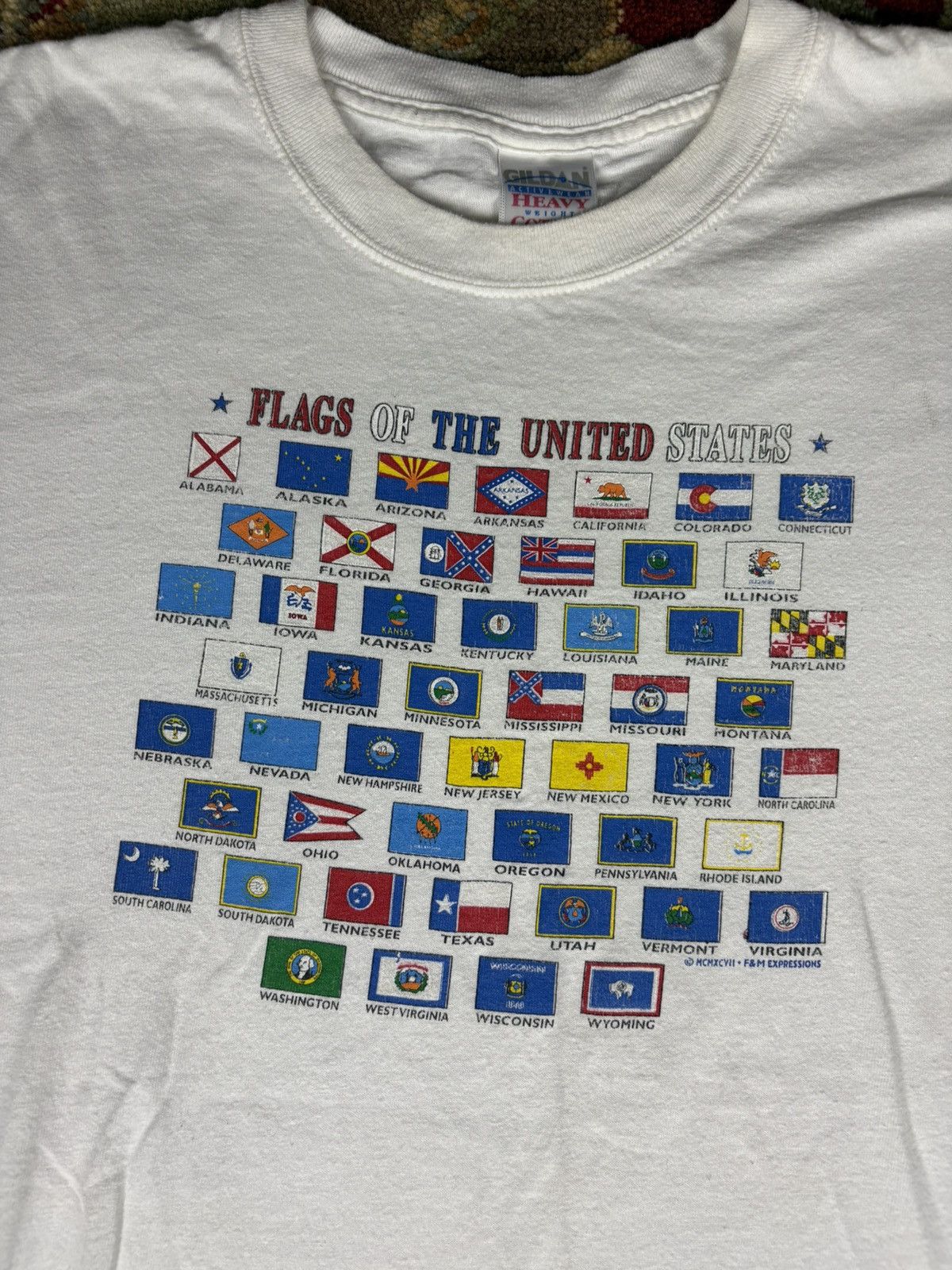 Vintage Vintage United States Flag Tshirt Size US XL / EU 56 / 4 - 3 Thumbnail