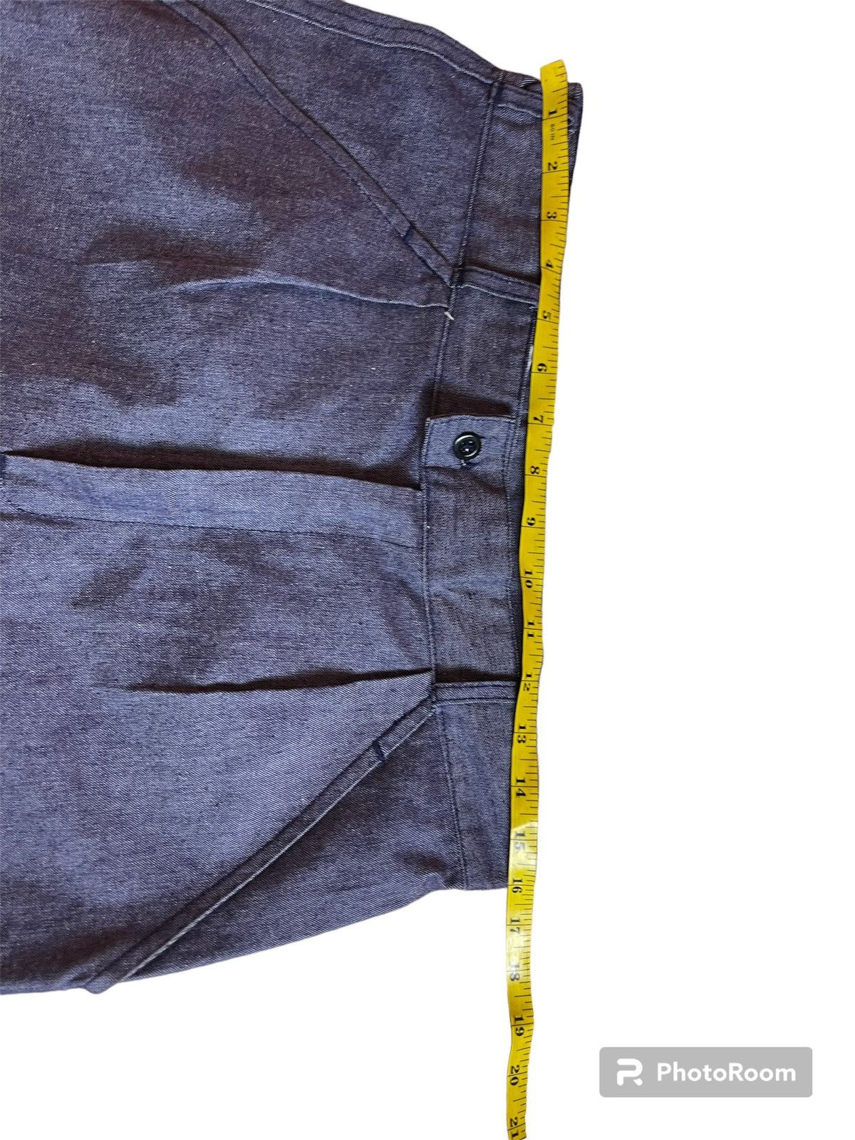 Indigo ⭐️ Vintage Pantalon Bleu Chine France Navy Pant Size US 32 / EU 48 - 5 Thumbnail
