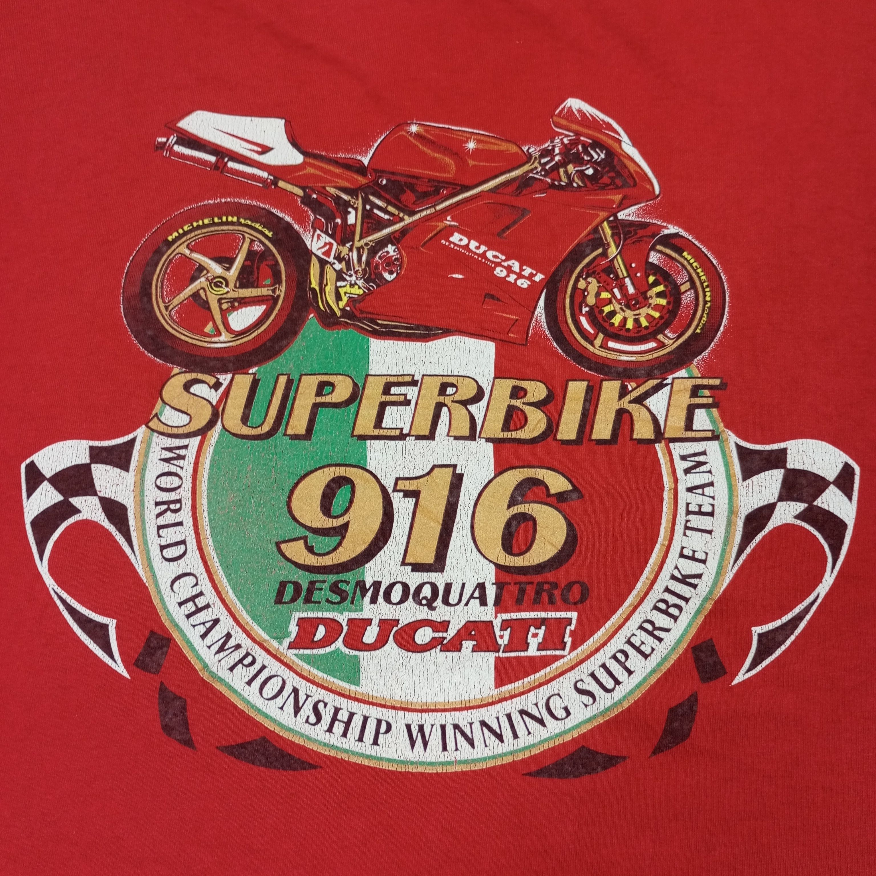 Ducati × Vintage Ducati World Championship Superbike Team Vintage Tshirt Size US XXL / EU 58 / 5 - 4 Thumbnail