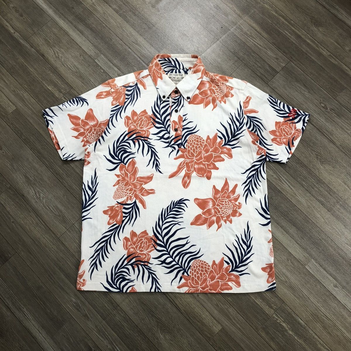 Sun Surf × Toyo Enterprises Vintage Sun Surf Hawaiian Flowers Polo Shirt Size US L / EU 52-54 / 3 - 1 Thumbnail