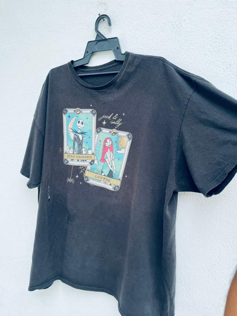 Japanese Brand Vintage Jack & Sally Nightmare Before Christmas Shirt Size US XL / EU 56 / 4 - 4 Thumbnail