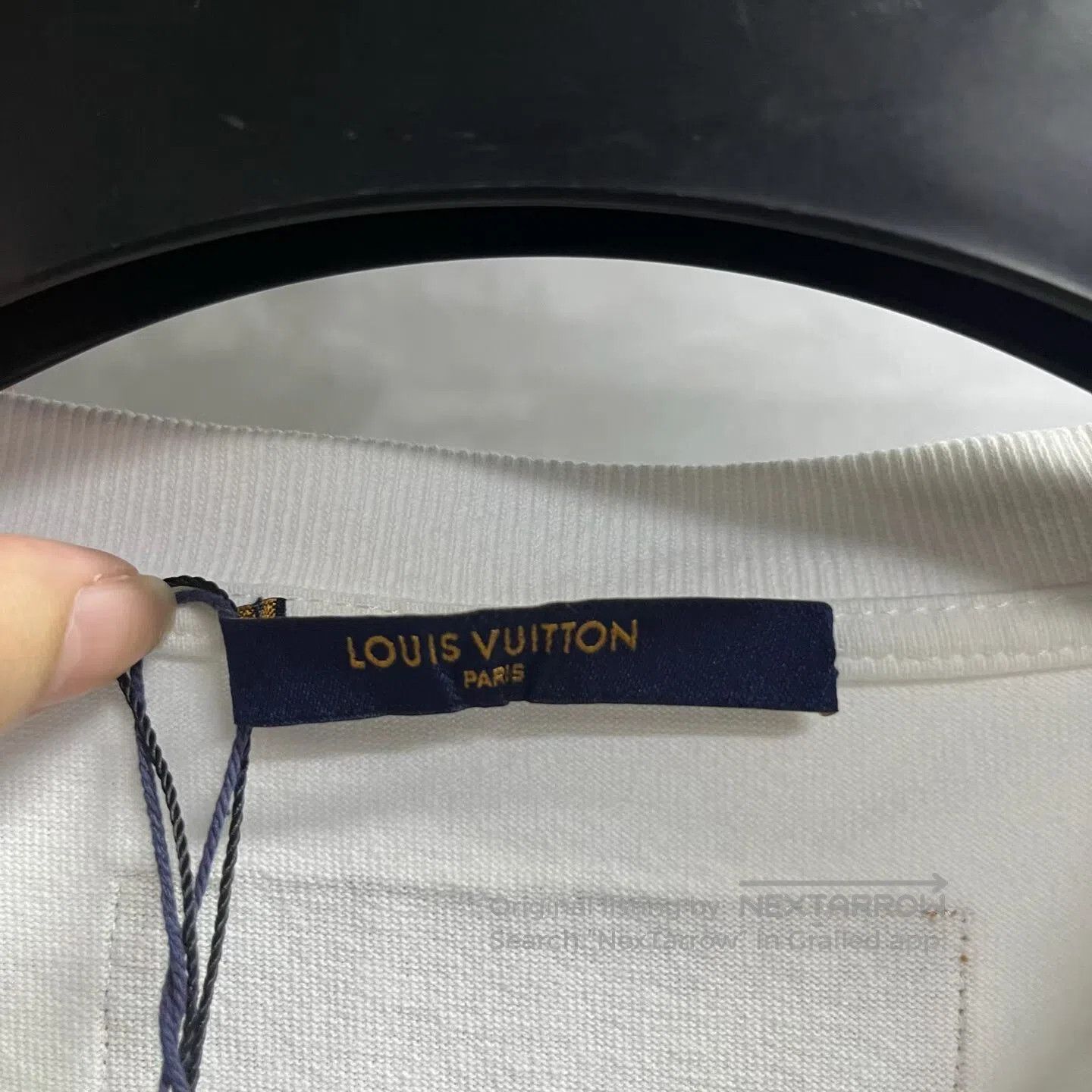 Louis Vuitton Louis Vuitton White letter-printed short-sleeved T-shirt| Size US L / EU 52-54 / 3 - 2 Thumbnail