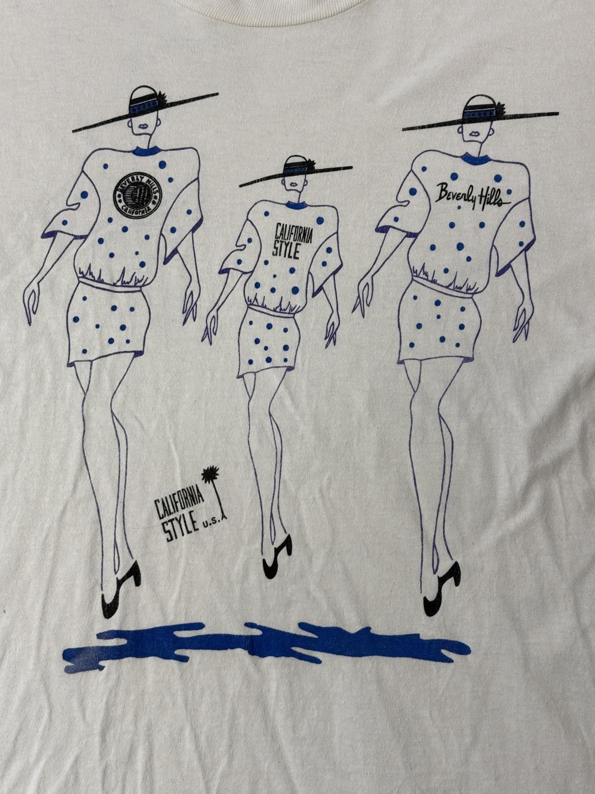 Anvil VTG California Style T-shirt Beverly Hills California Tee L Size US L / EU 52-54 / 3 - 3 Thumbnail