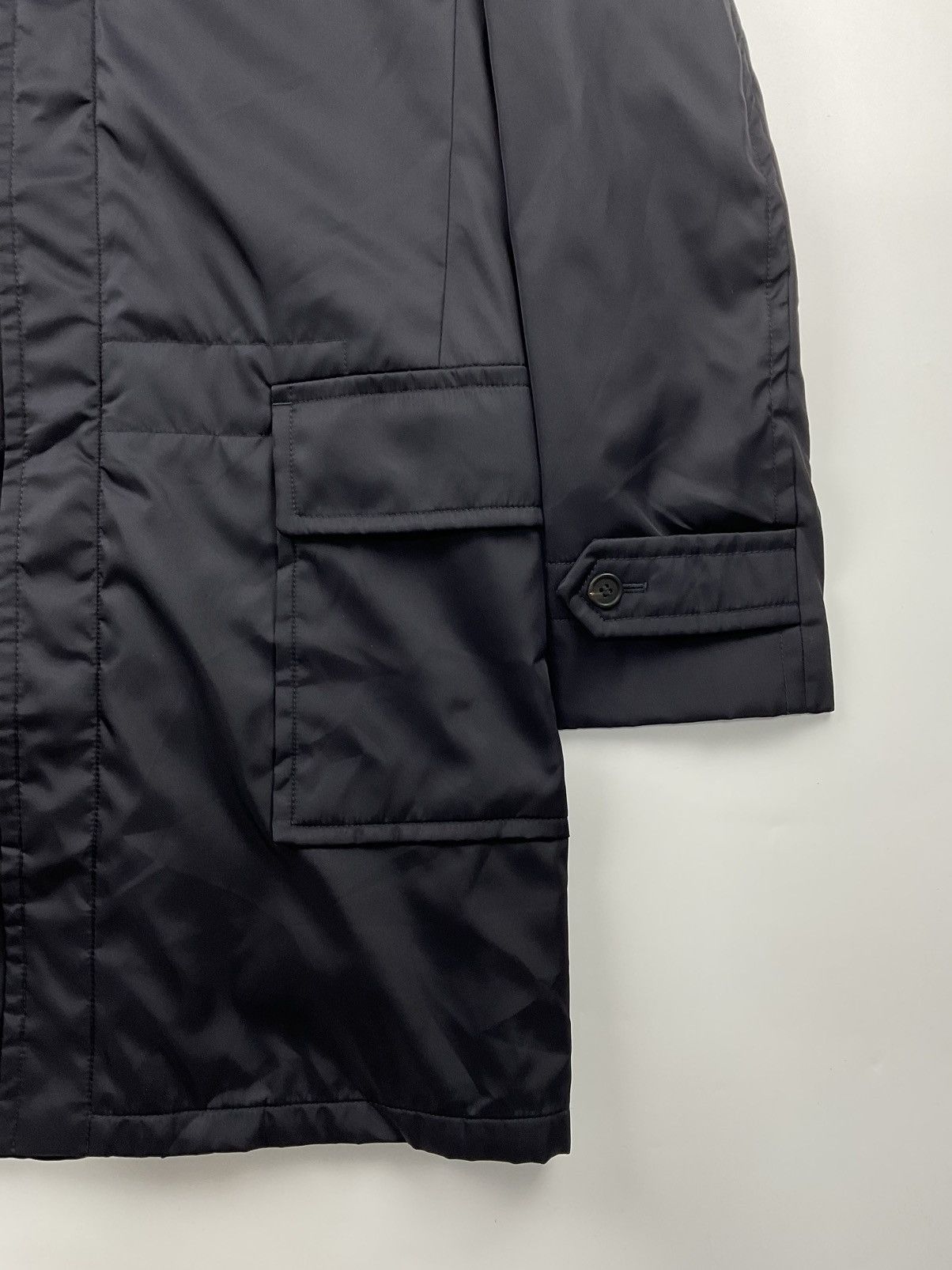 Prada Prada BLack Tab Fur Hood Utility Jacket Size US M / EU 48-50 / 2 - 7 Thumbnail