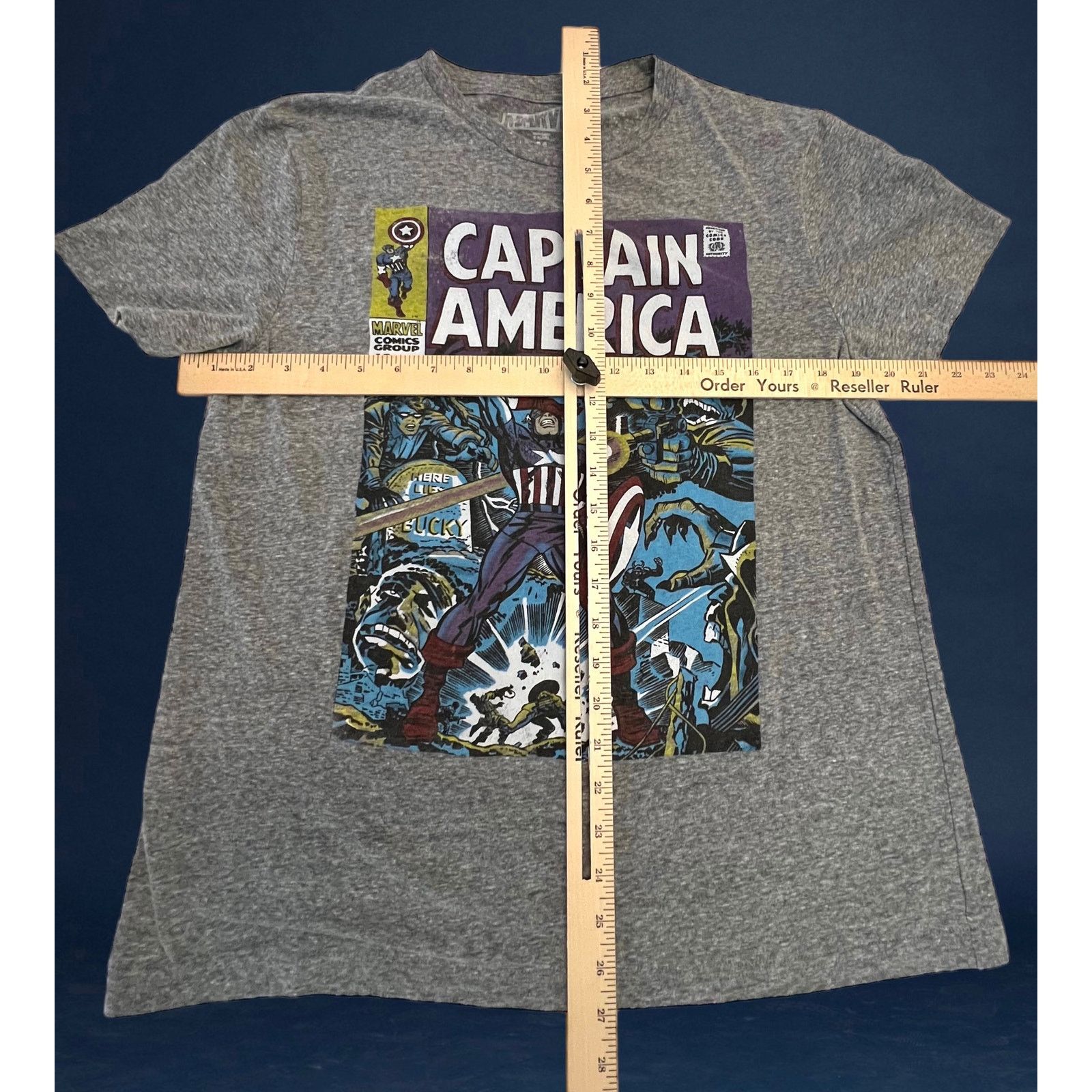 Marvel Comics Marvel Captain America Comic #107 T-Shirt – Medium – Gray Size US M / EU 48-50 / 2 - 5 Thumbnail