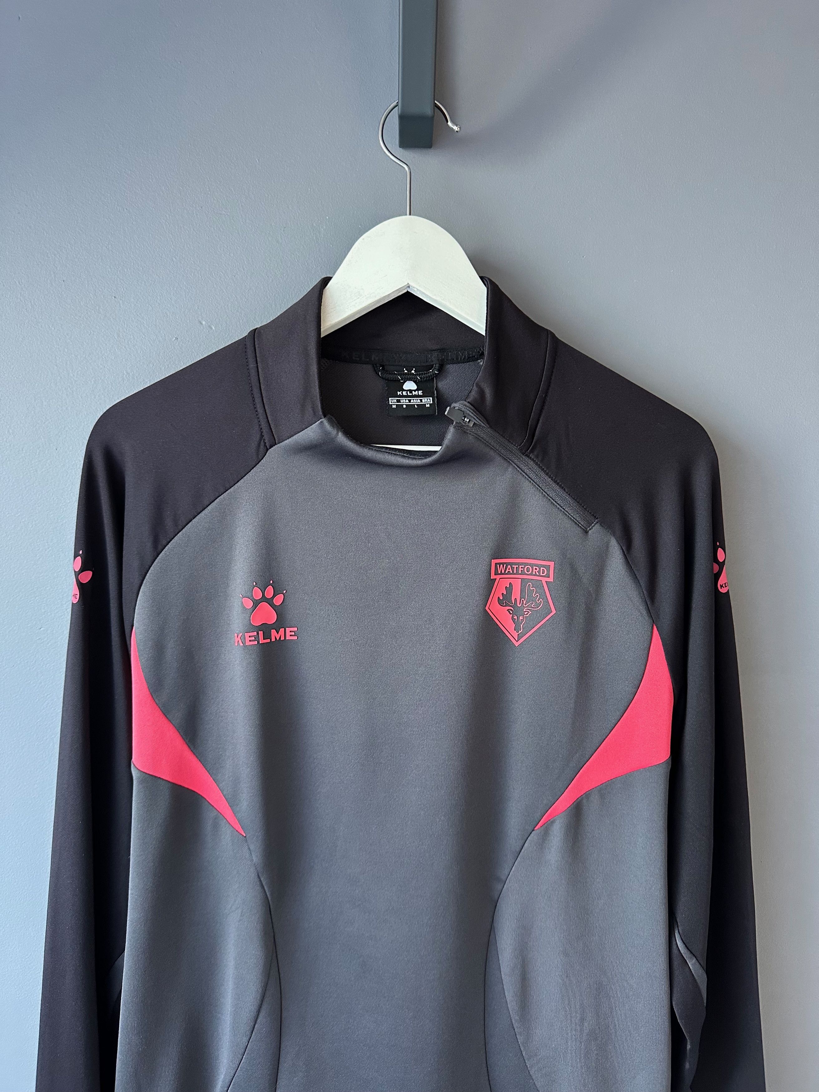 Vintage 2022 2023 Watford Kelme Training Sweatshirt soccer football Size US S / EU 44-46 / 1 - 3 Thumbnail