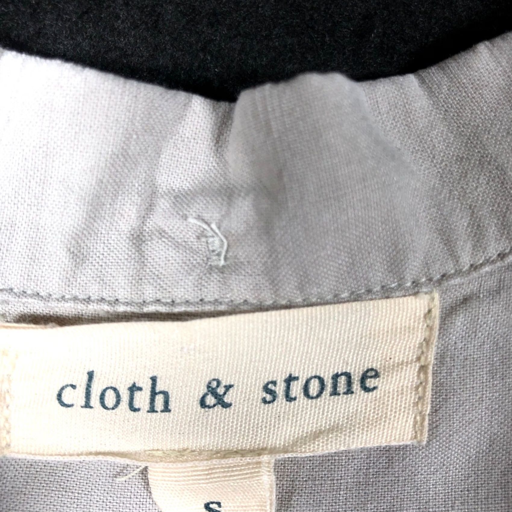CLOT Cloth & Stone Womens Shirt Gray Collared Oversized Button Down Small Shirt Short Sleeve Casual Workwear Size S / US 4 / IT 40 - 6 Thumbnail