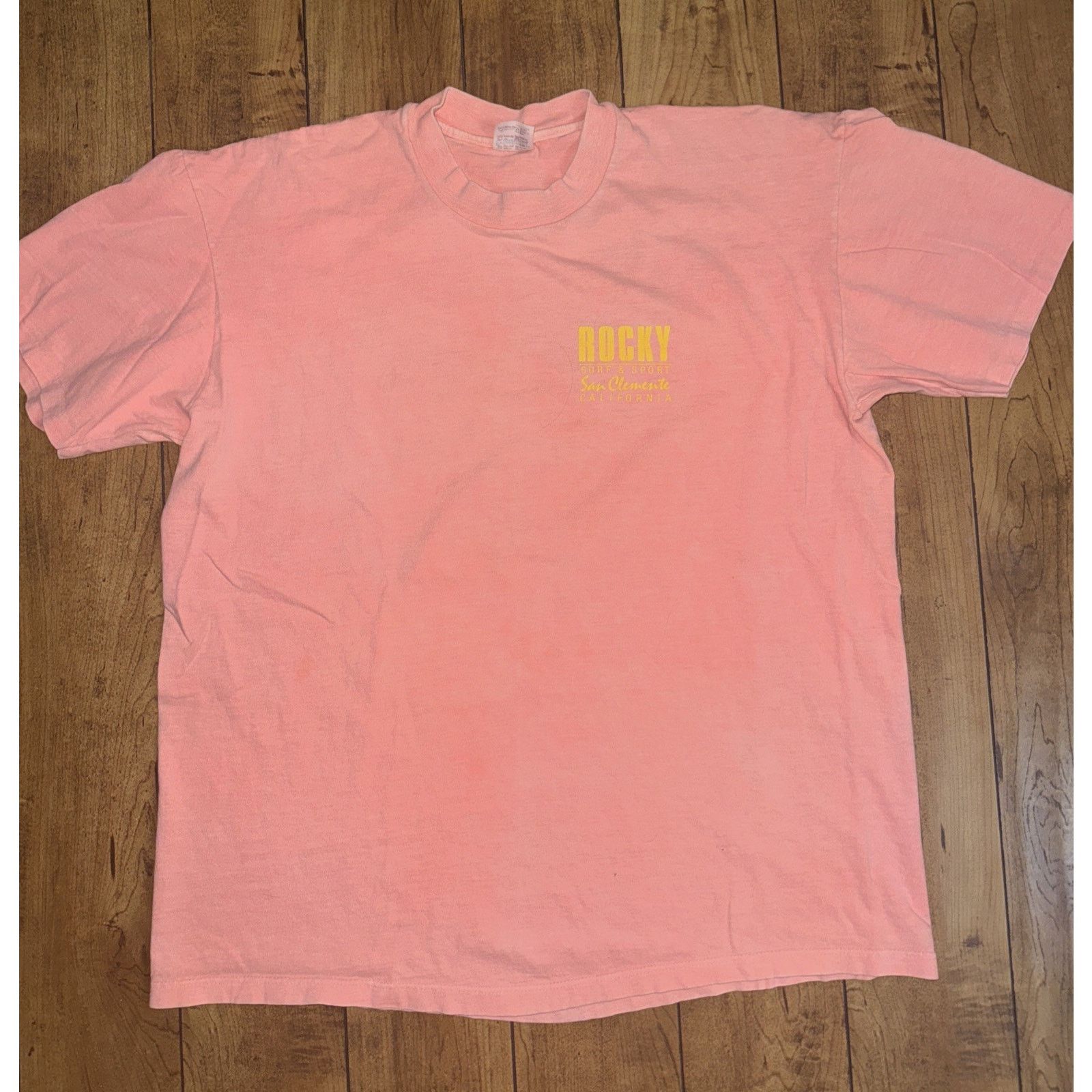 Vintage 90s Rocky & Sport Surf Single Stitch T-Shirt XL Stedman Size US XL / EU 56 / 4 - 2 Thumbnail