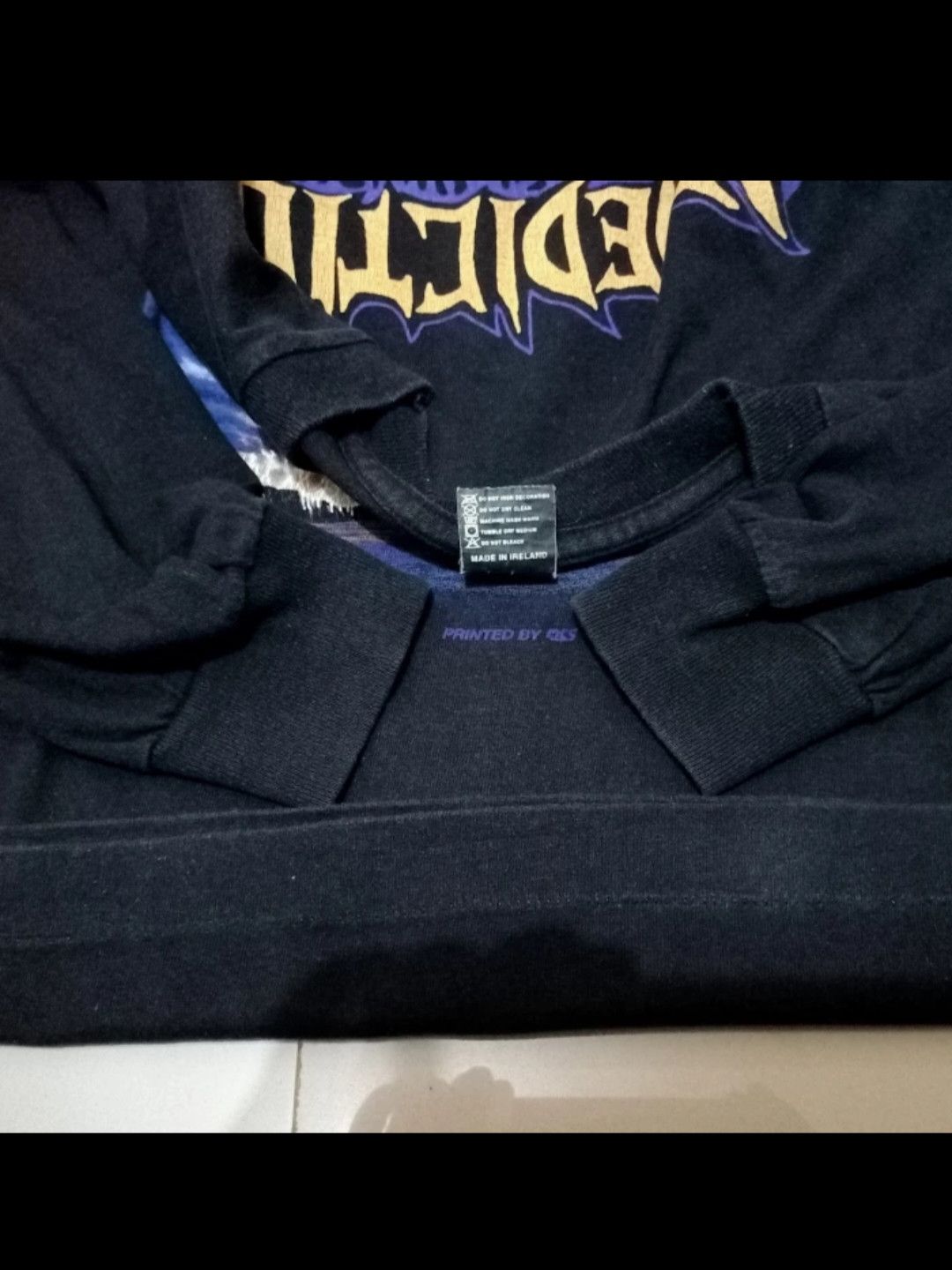 Band Tees × Vintage Long Sleeve Benediction Dark is the season Vintage rare Size US XL / EU 56 / 4 - 5 Thumbnail