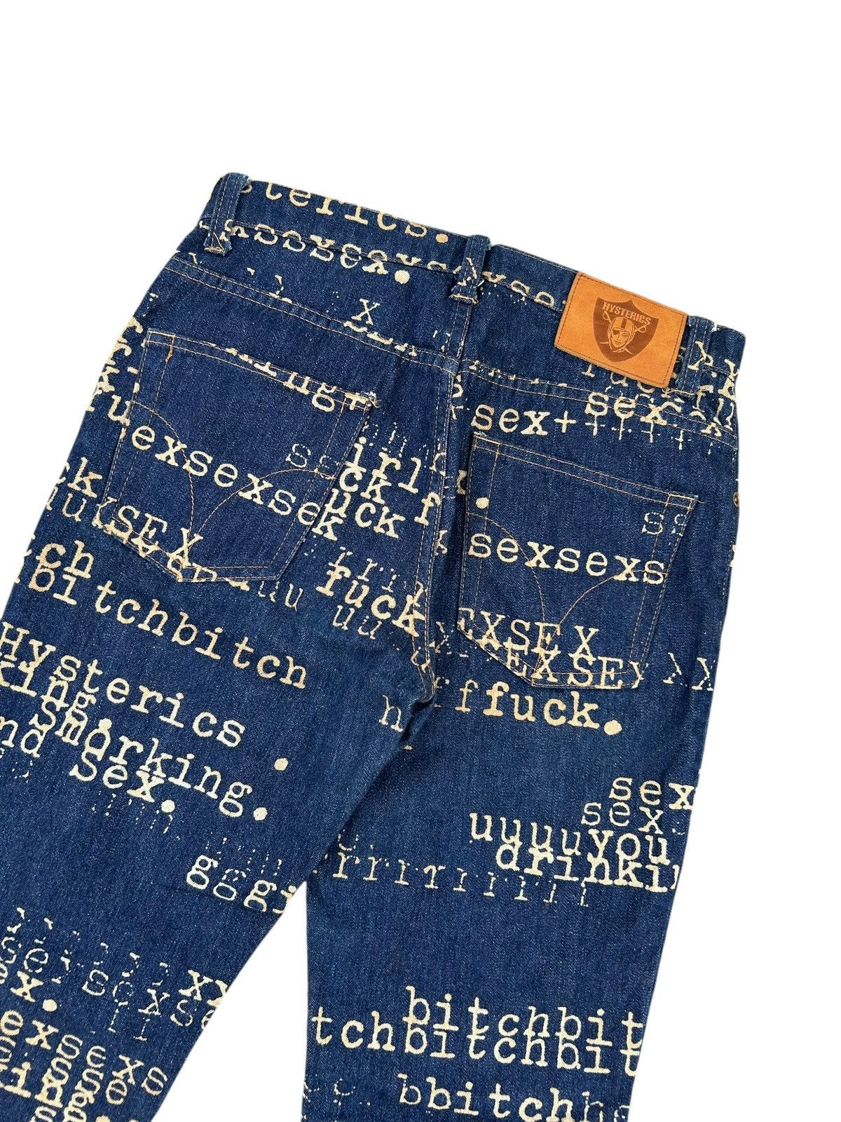 Hysteric Glamour Flare Hysteric Glamour Bitch Fuck Sex Rare Denim ☠️☠️ Size US 28 / EU 44 - 6 Thumbnail