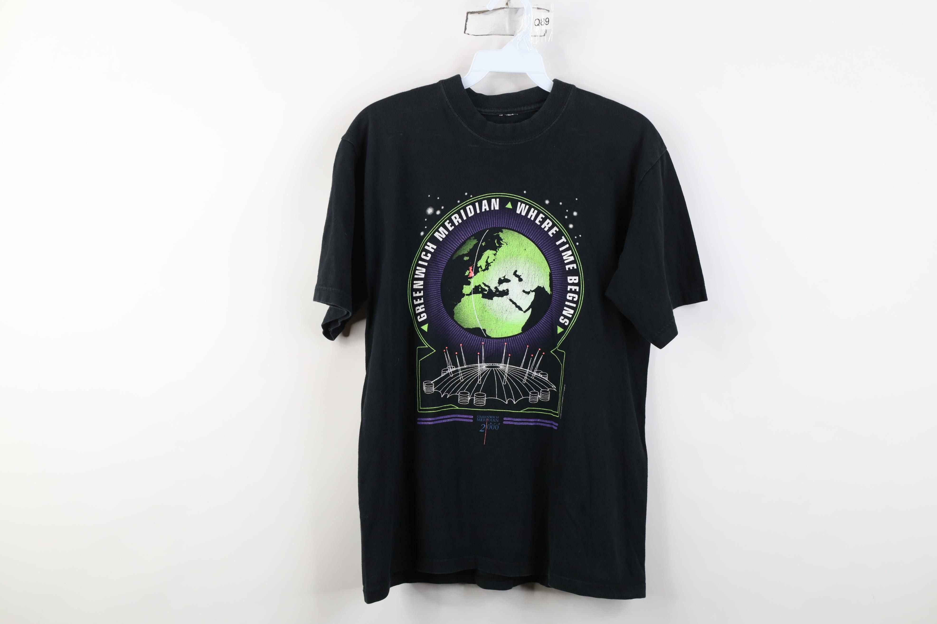 Vintage Vintage Y2K 2000 Meridian Where Time Begins T-Shirt Size US S / EU 44-46 / 1 - 1 Thumbnail