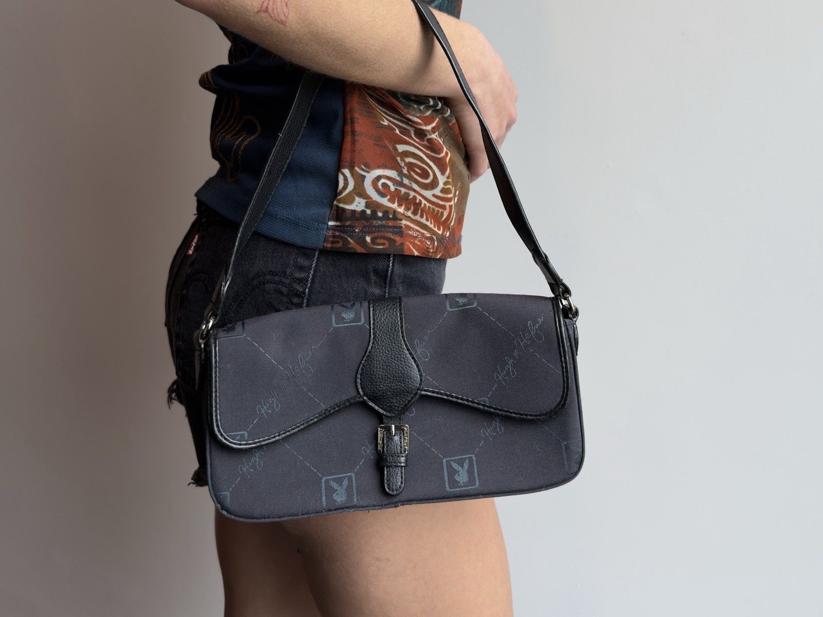 Playboy Vintage 2000s Playboy Y2k Mini Bags Handbag Retro Monogram Size ONE SIZE - 2 Thumbnail