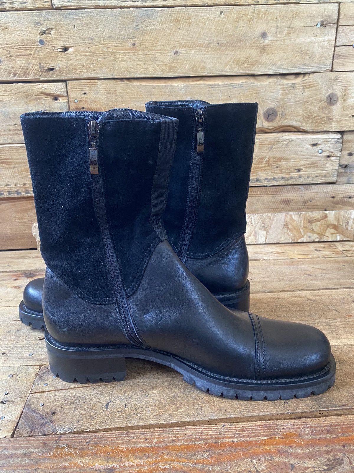 Paciotti Cesare paciotti black leather boots givenchy,guidi Size US 9.5 / EU 42-43 - 12 Thumbnail